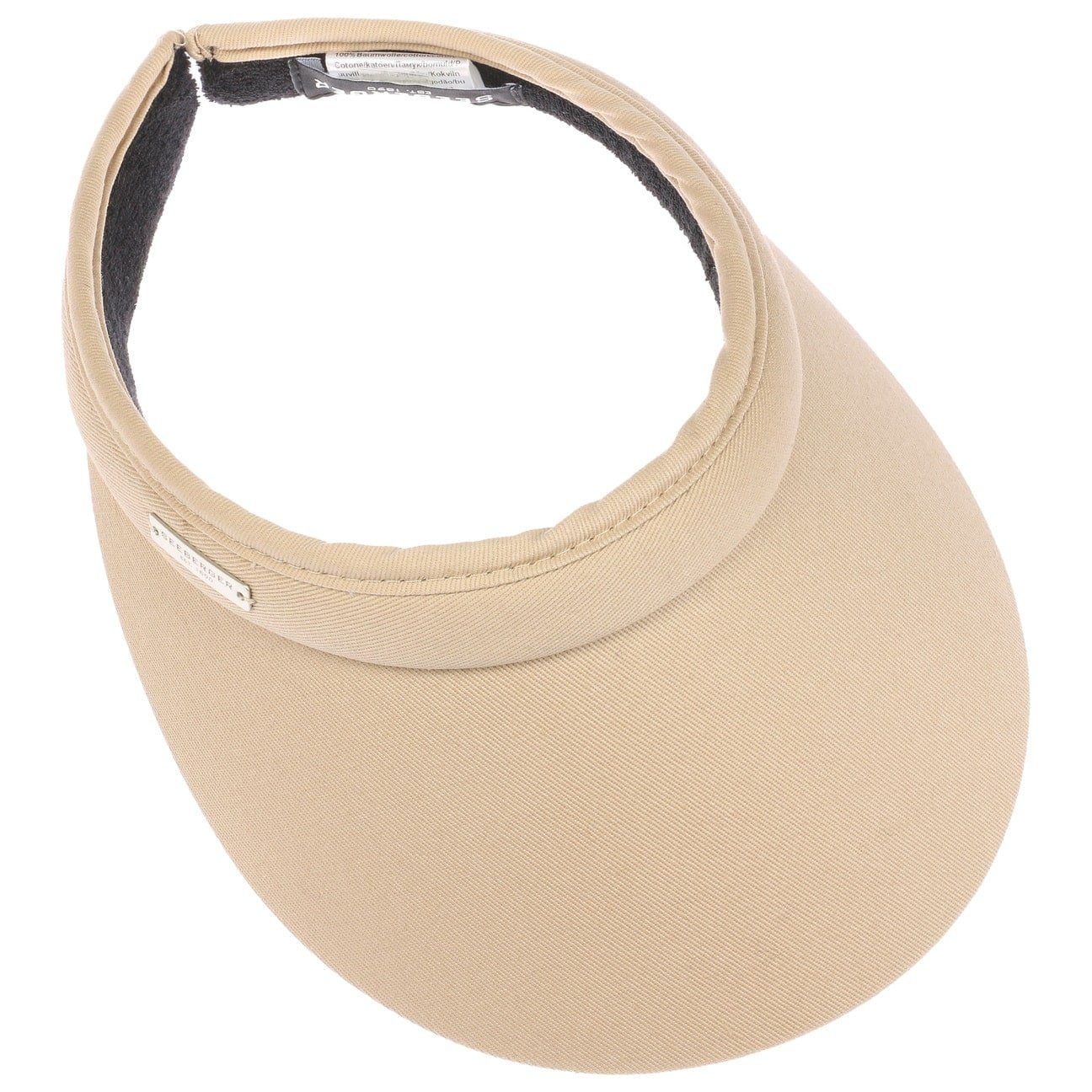 (1-St) Visor beige mit Schirm Visor Seeberger