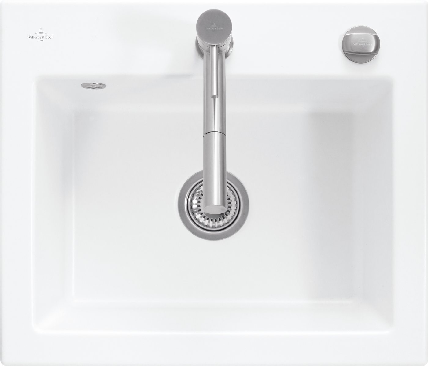 Thumbnail - Villeroy & Boch Einbauspüle Keramikspüle 33092FR1, Subway 60 S flat - Spülbecken