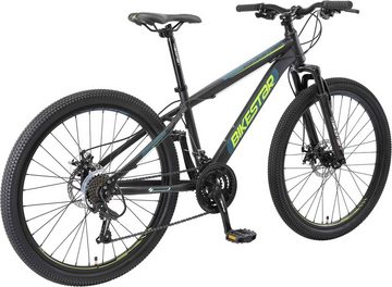 Bikestar Mountainbike, 21 Gang Shimano RD-TY300 Schaltwerk, Kettenschaltung, für Damen und Herren, Kettenschaltung