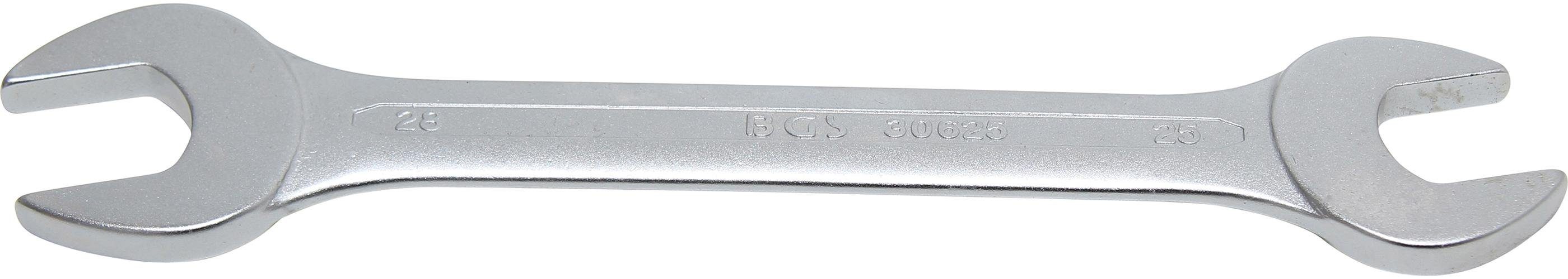BGS technic Maulschlüssel Doppel-Maulschlüssel, SW 25 x 28 mm | Maulschlüssel