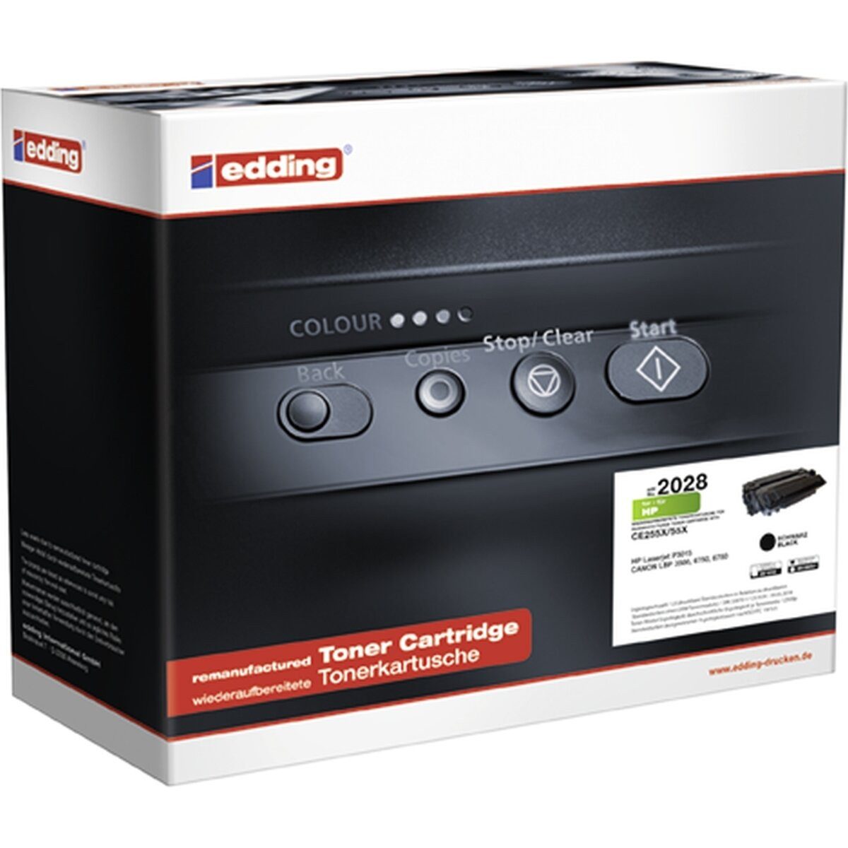 edding Tonerpatrone Toner kompatibel mit HP CE255X black