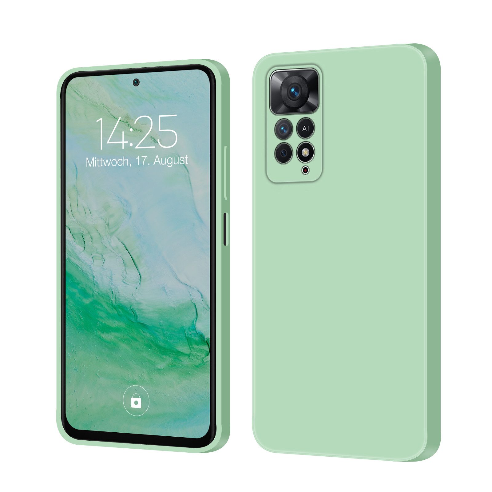 Tec-Expert Handyhülle SoftGrip Cover Hülle für Xiaomi Redmi Note 11, Handy Case Bumper integrierter Kameraschutz flexibel