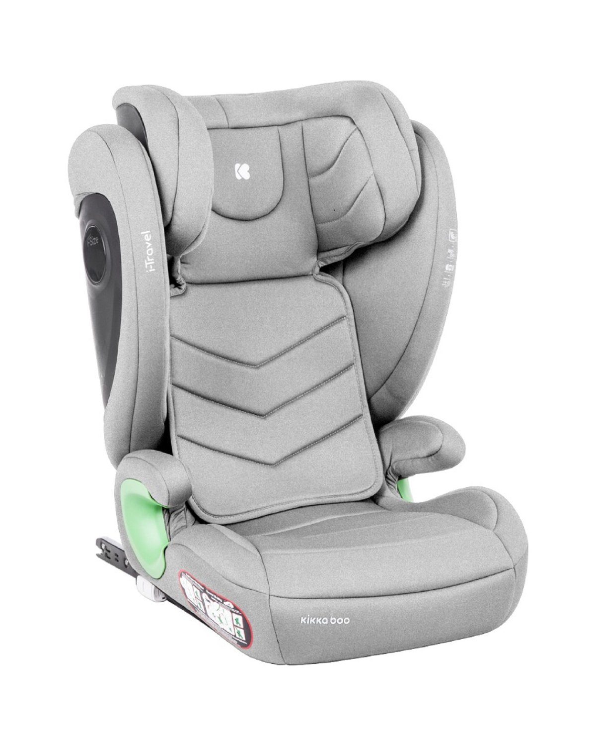 Kikkaboo Kindersitzerhöhung Kindersitz i-Travel, i-Size, bis: 36 kg,  (100-150 cm) Isofix, Kopfstütze verstellbar