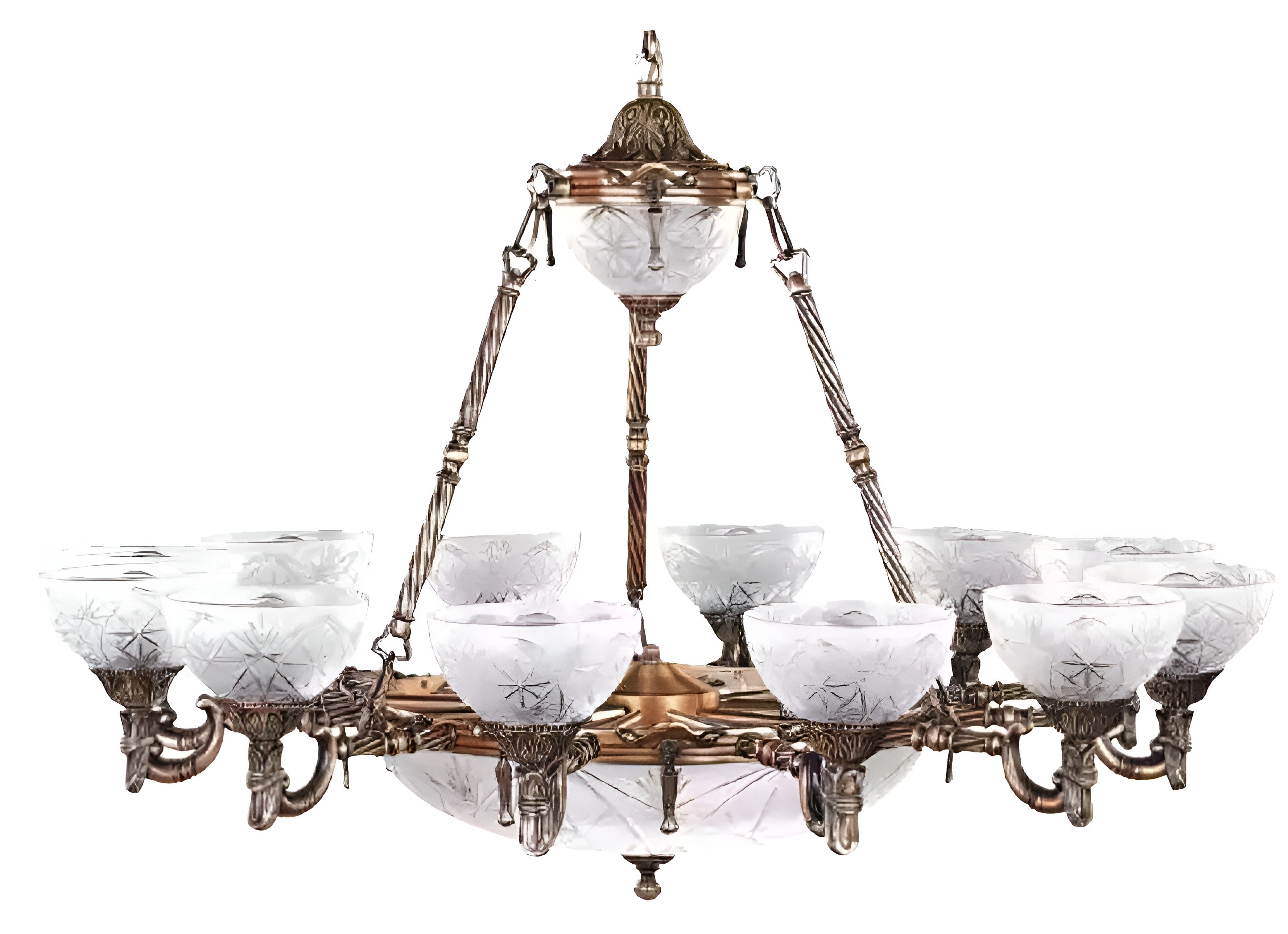 JVmoebel Kronleuchter Deckenleuchter Kronleuchter Lampe Deckenlampe Lüster Glas Sofort, Made in Europa