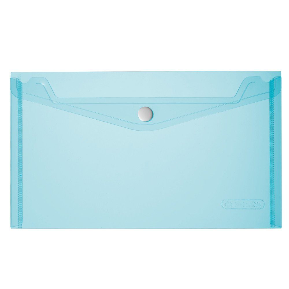Herlitz Organisationsmappe Herlitz Dokumententasche / Dokumentenmappe / DIN A5 / transparent blau