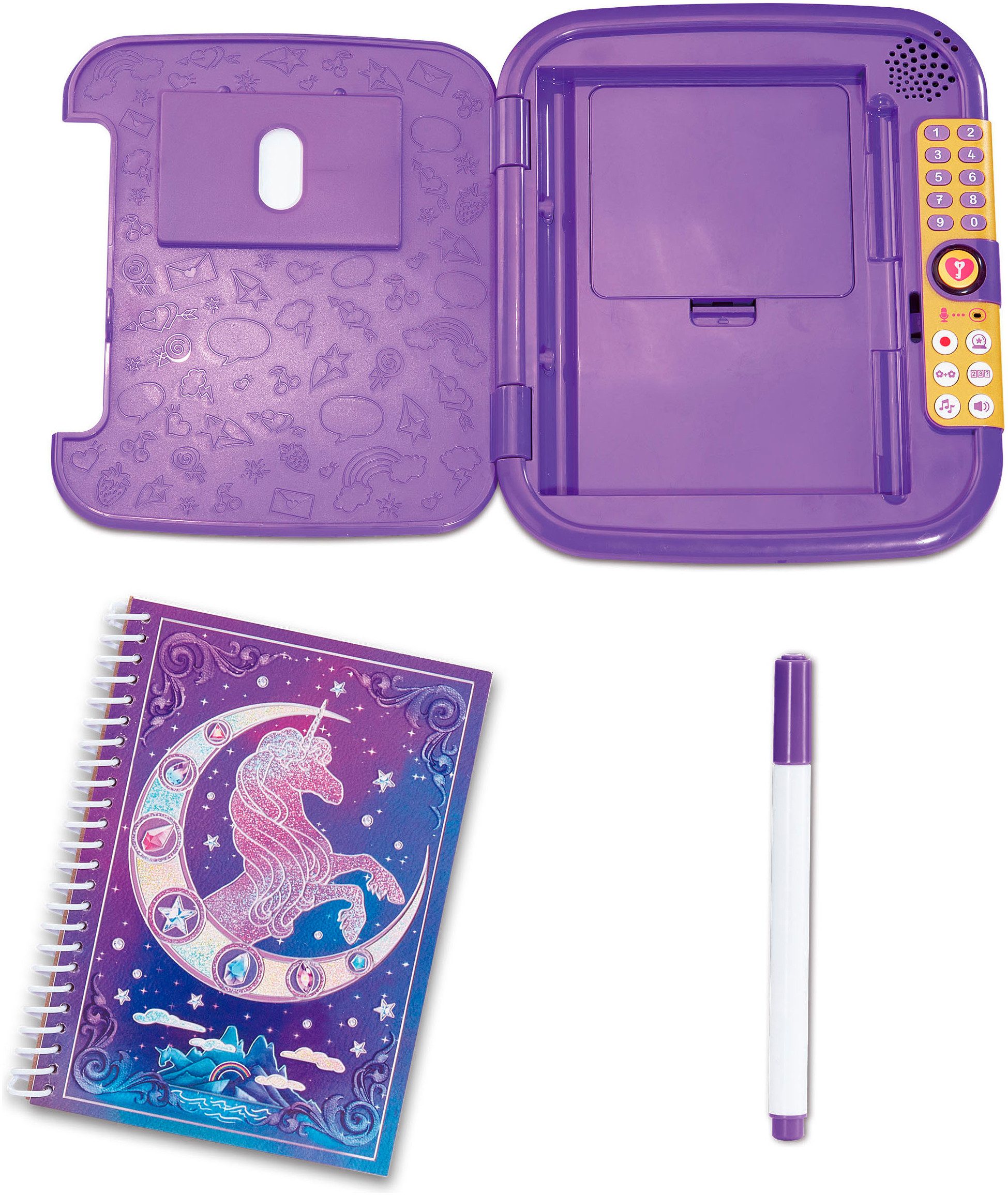 Vtech® Elektronisches Tagebuch Unicorn Academy - Magisches Tagebuch, mit Licht und Sound