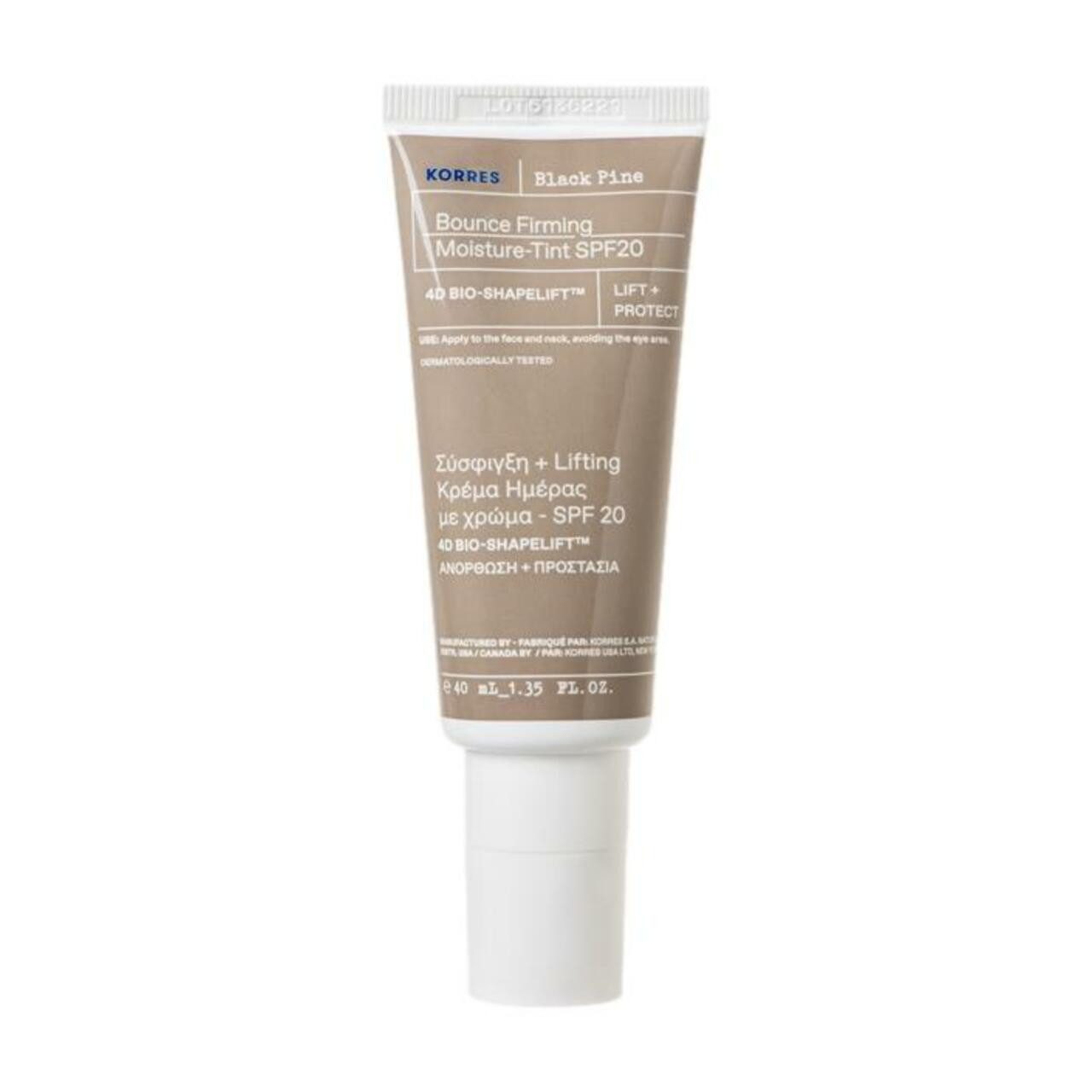 Korres Feuchtigkeitscreme Black Pine 4D BioShapeLift Straffende Feuchtigkeitscreme SPF20
