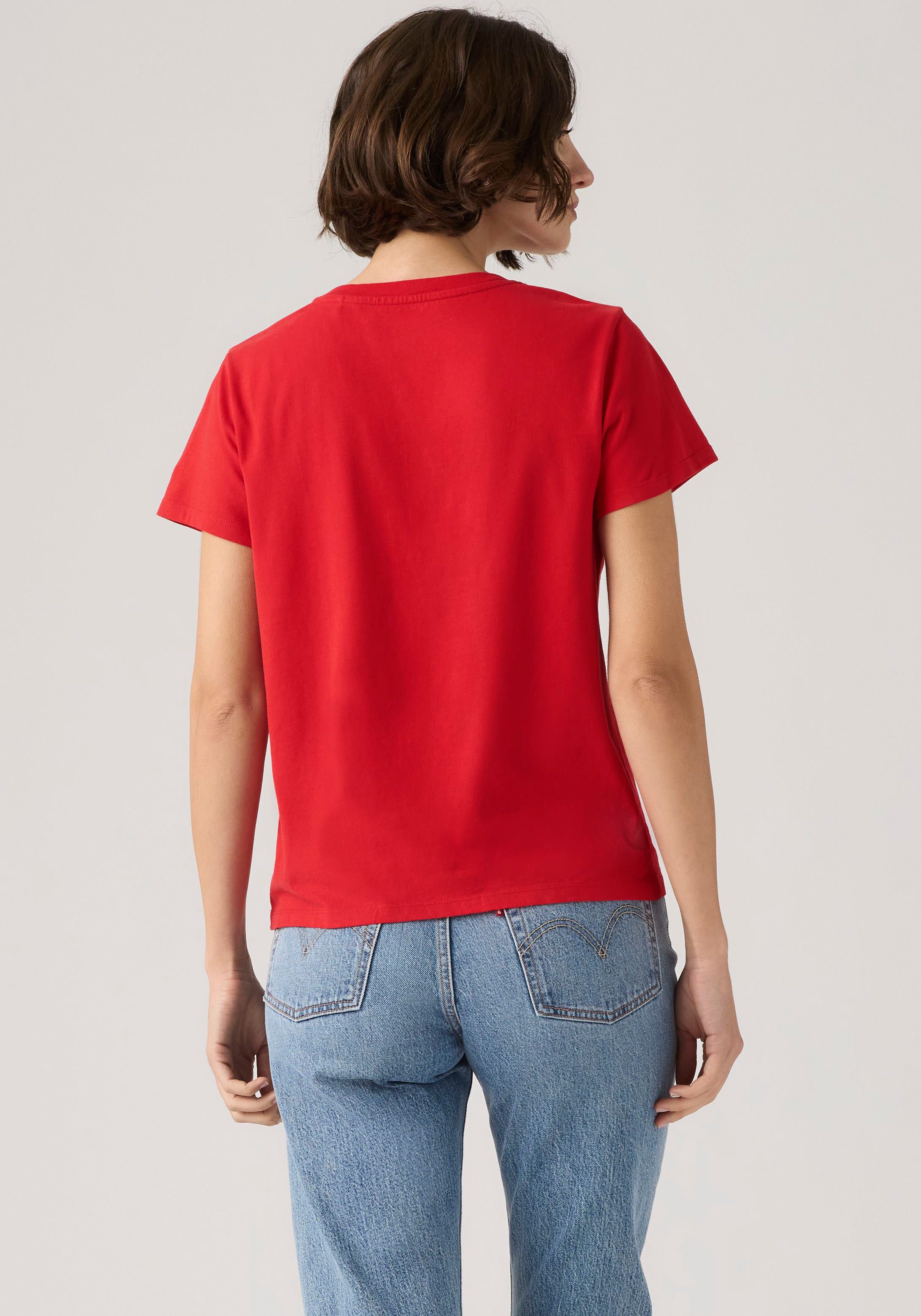 Levi's® V-Shirt Perfect Tee mit kleinem Batwing- Logo – Bild 3 von 5