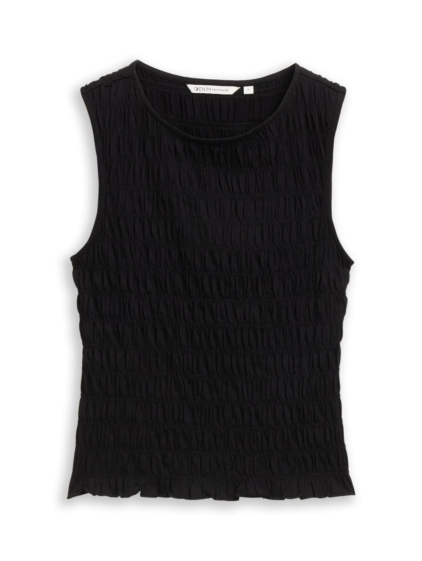 TOM TAILOR Denim Trägertop T-Shirt Smock Top mit Stretch