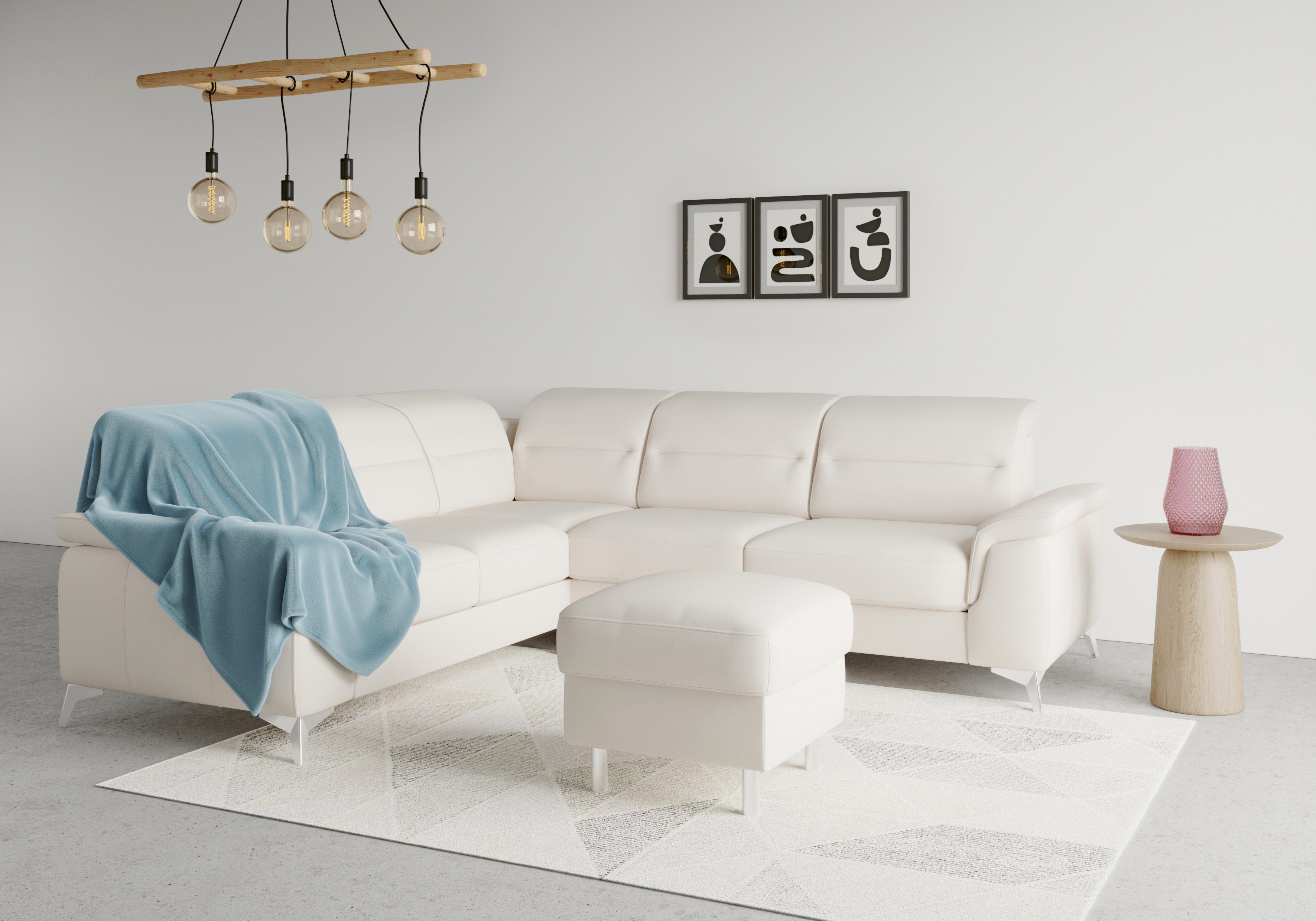 sit&more Ecksofa Sinatra, optional mit Kopfteilverstellung und Armteilfunktion