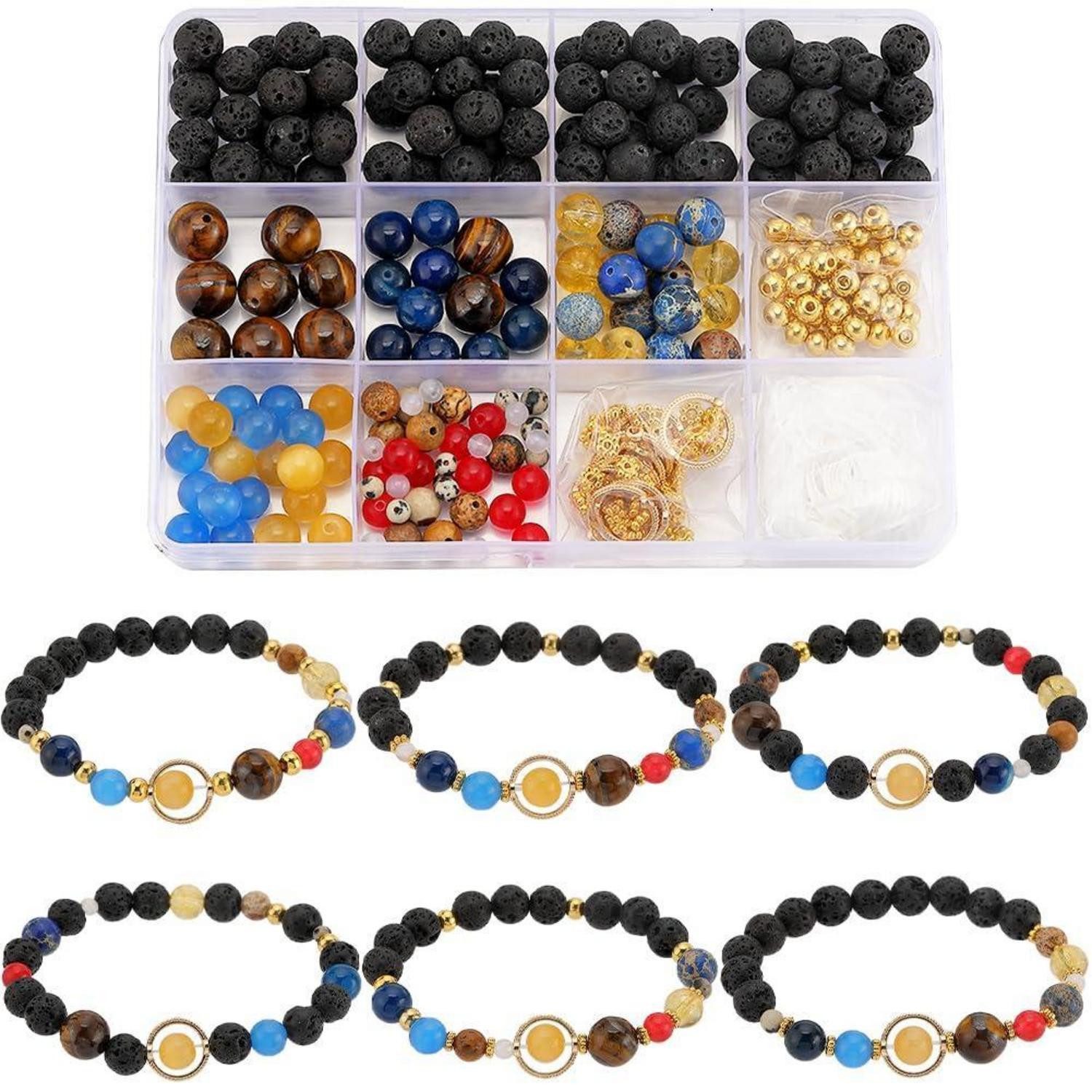 LuxusKollektion Kreativset Armband Bastelset Sonnensystem 6 Sets