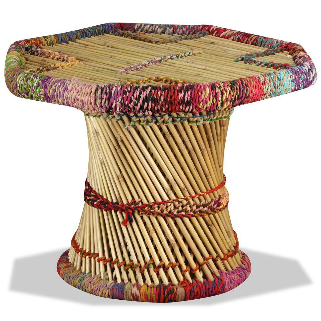 (1-St) Couchtisch Bambus | Mehrfarbig Mehrfarbig mit Mehrfarbig vidaXL Couchtisch Chindi-Details