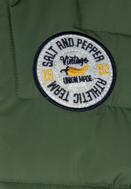 SALT AND PEPPER Outdoorjacke Outdoor mit stylischem Logo-Badge