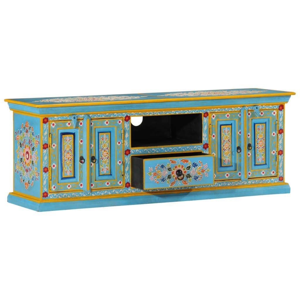 110x30x40 furnicato TV-Schrank cm Massivholz Mango Blau