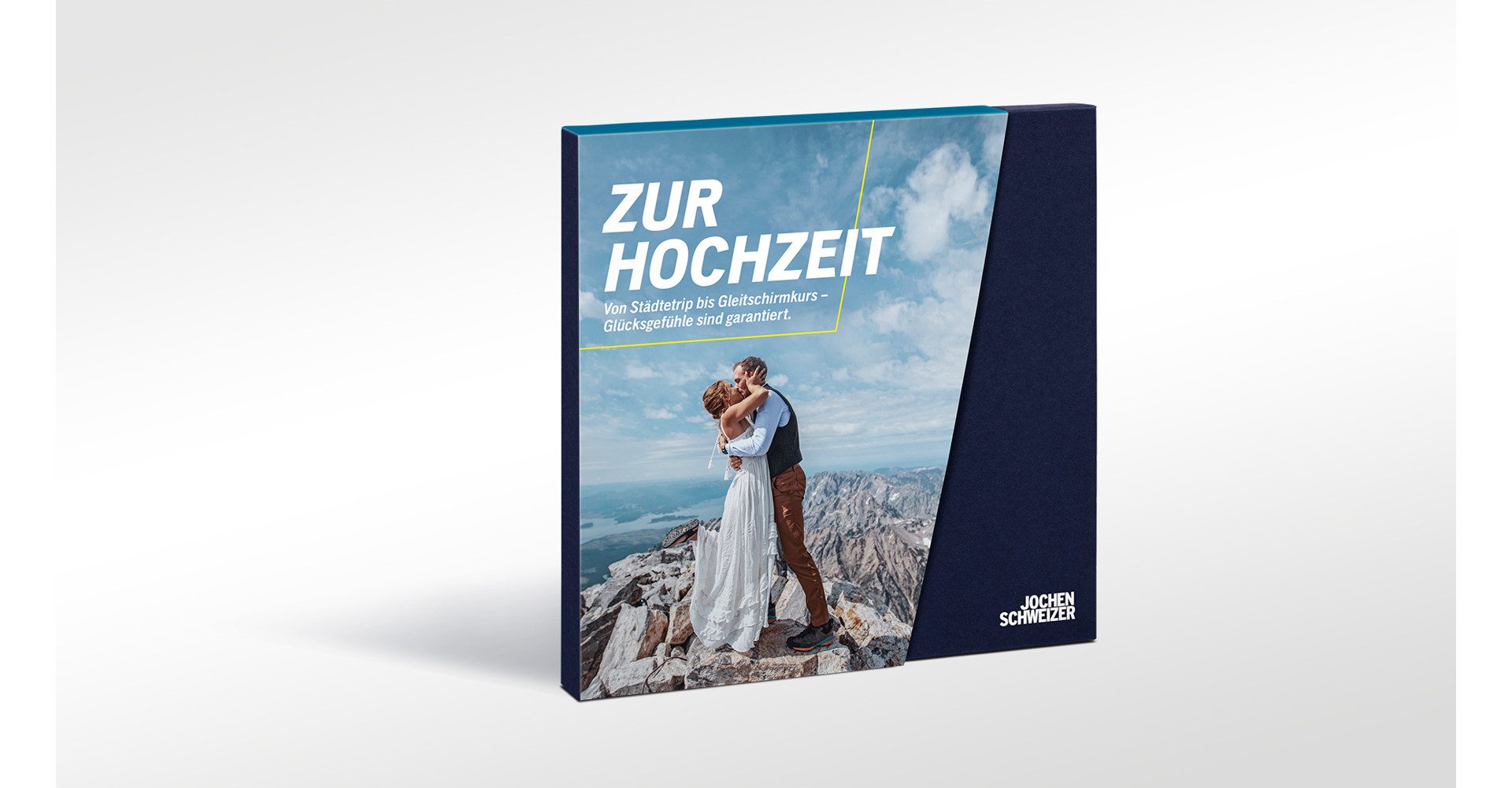 Jochen Schweizer Erlebnisgutschein Geschenkbox Zur Hochzeit für Zwei, Romantik im Quadrat zur Hochzeit