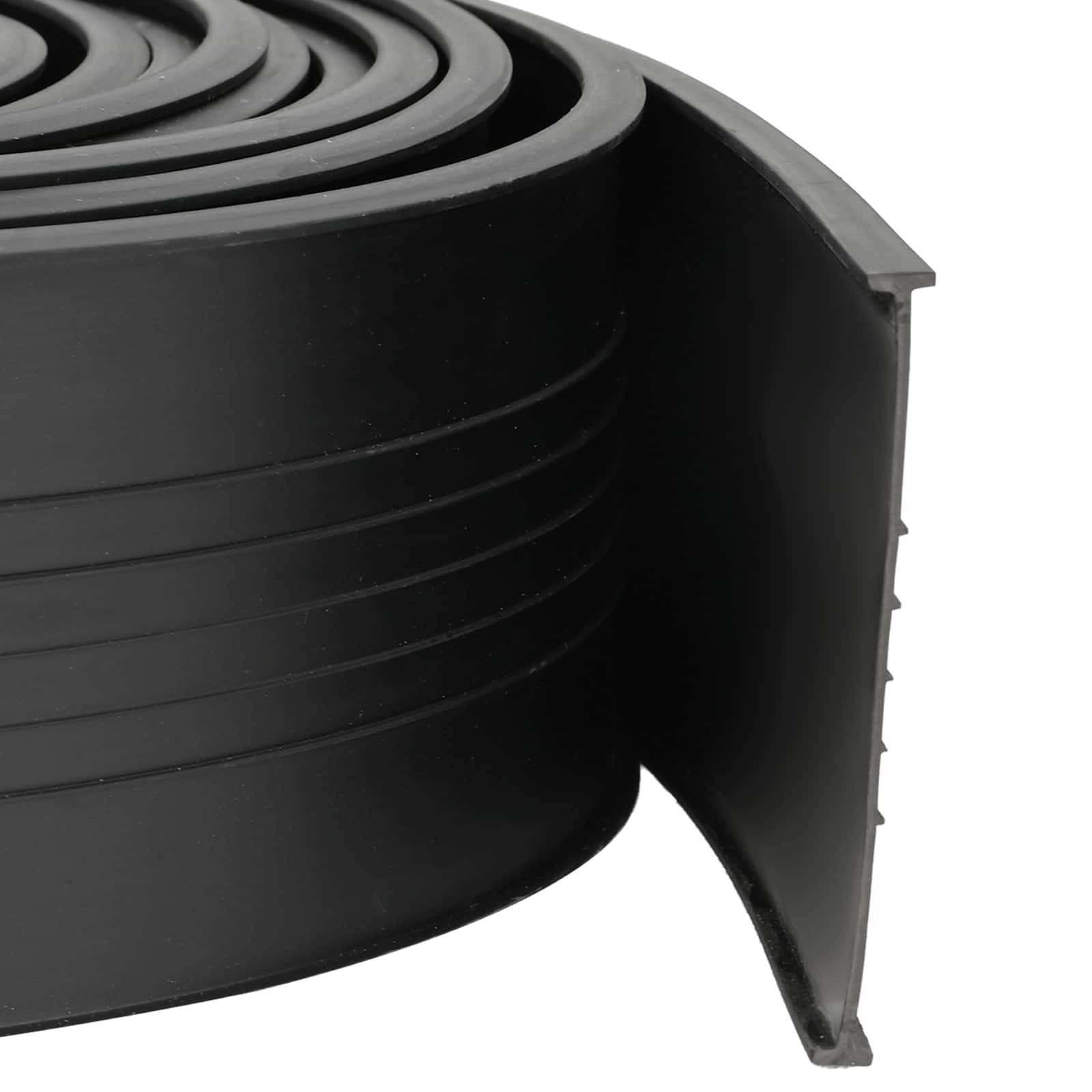 vidaXL Türbeschlag Garage Türdichtung Schwarz 70 x 6 mm 4,5 m PVC (1 St)