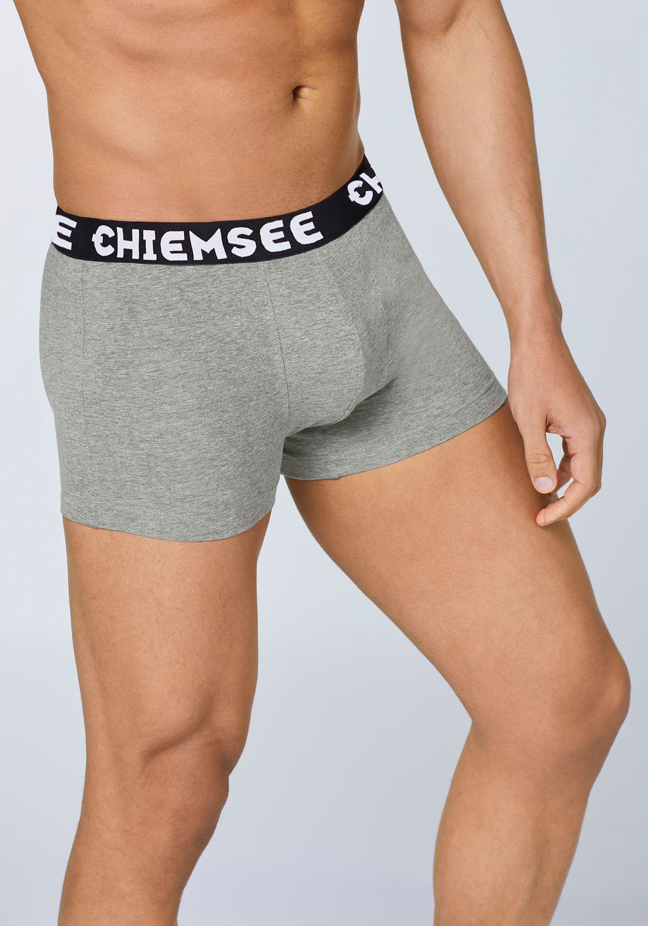 Chiemsee Boxershorts (Packung, 5-St) aus Baumwollmischung, elastischer Logobund