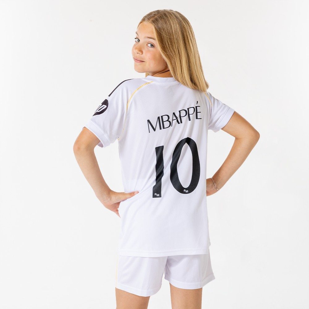 Real Madrid Fußballtrikot Kylian Mbappé Real Madrid Heimtrikot 25/26 Kinder