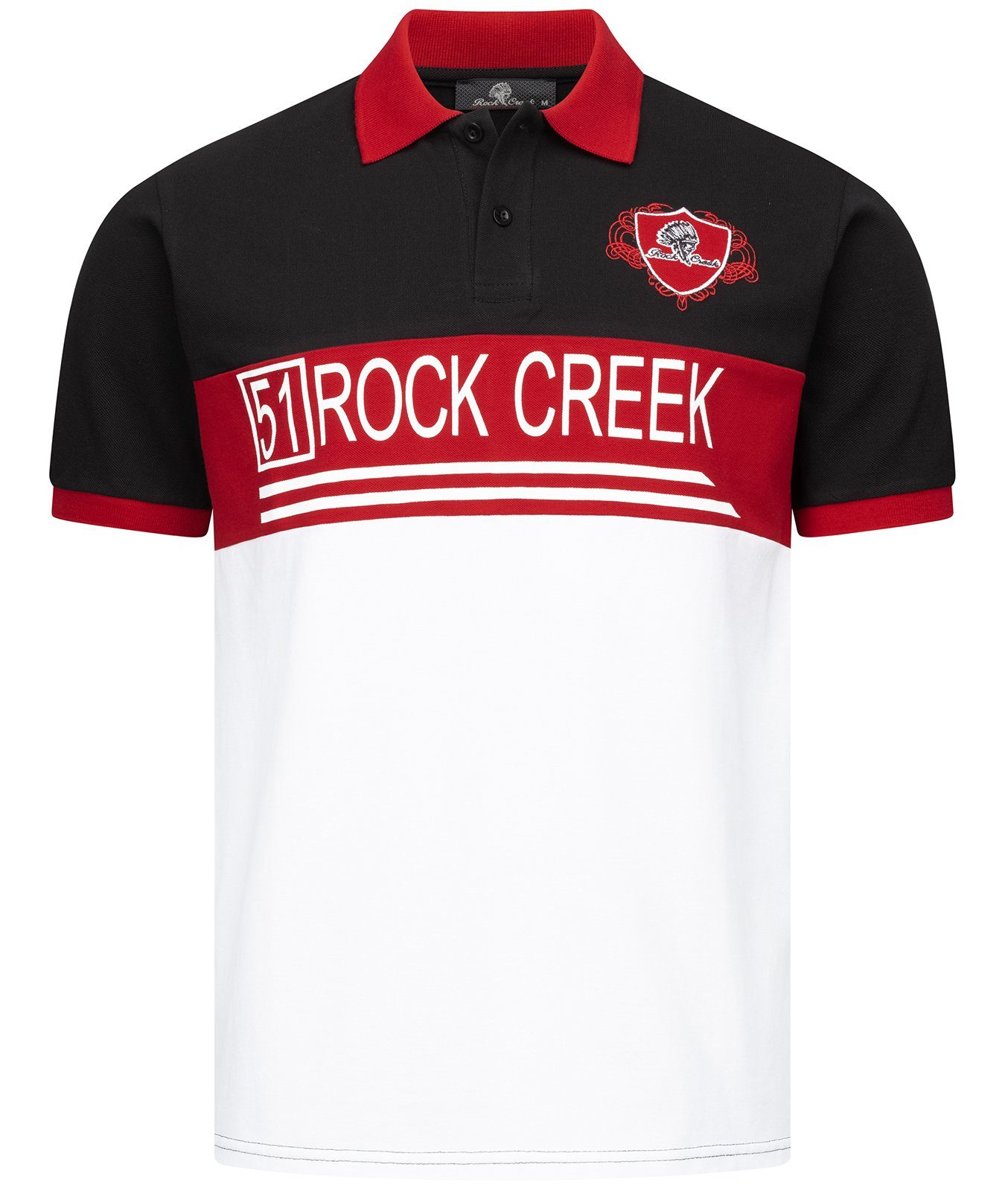 Rock Creek Poloshirt Herren T-Shirt mit Polokragen H-306