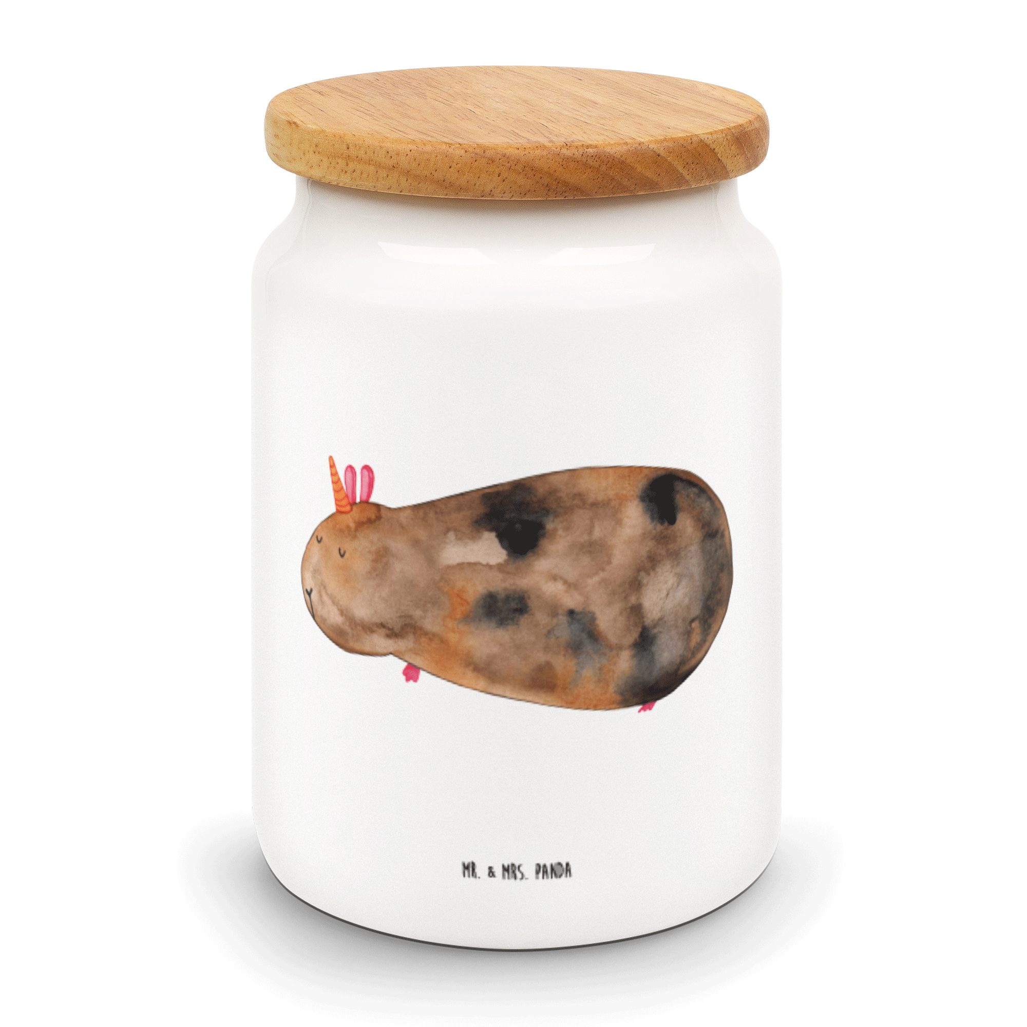 & Keramik, Mrs. Meerhörnchen Mr. - Vorratsbehälter, Panda Aufbewahrungsdose, - Geschenk, Vorratsdose (1-tlg) Weiß K,