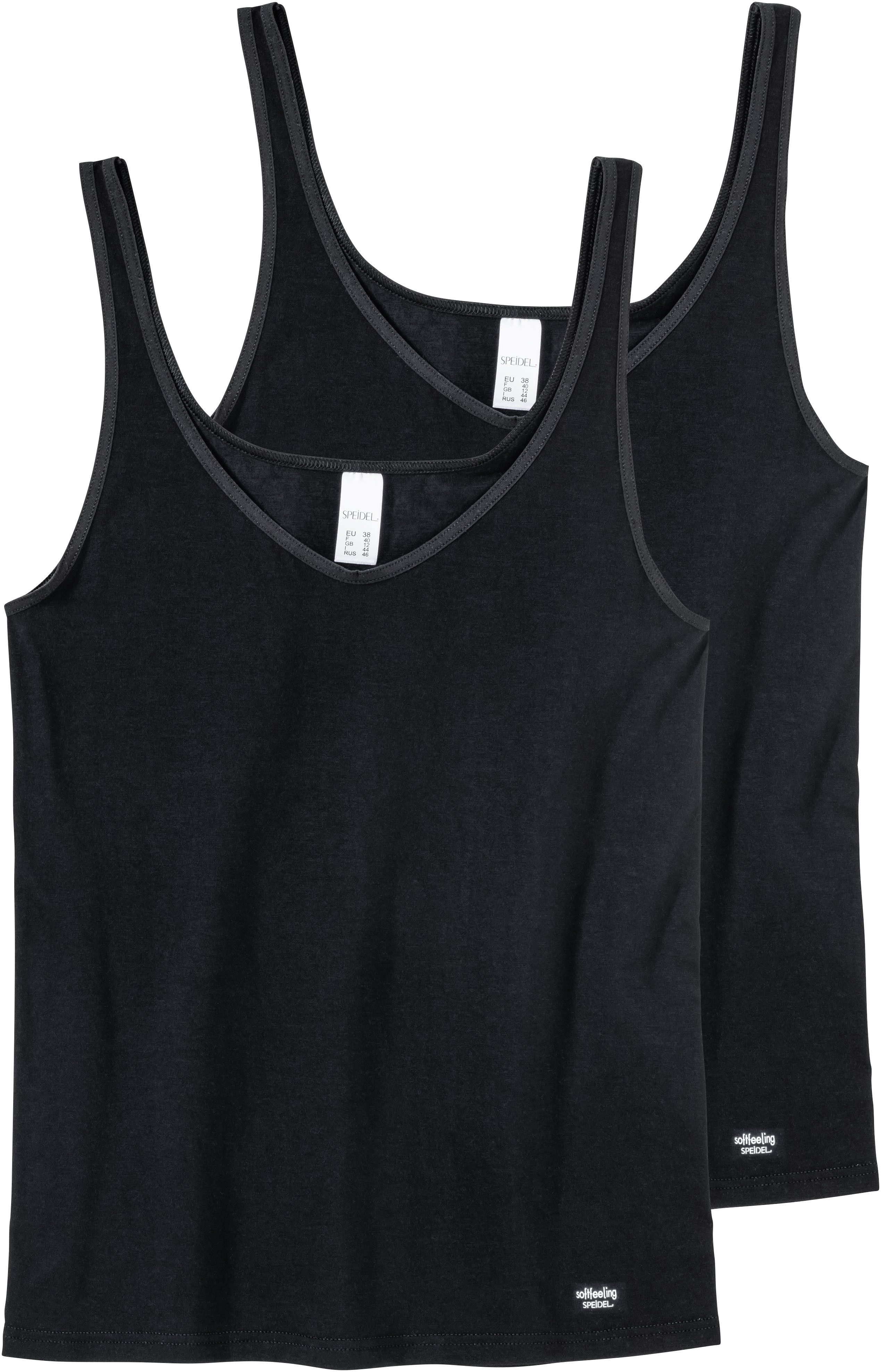 Speidel Unterhemd Softfeeling (2er Pack) basic, eng, V-Ausschnitt, weich, e günstig online kaufen