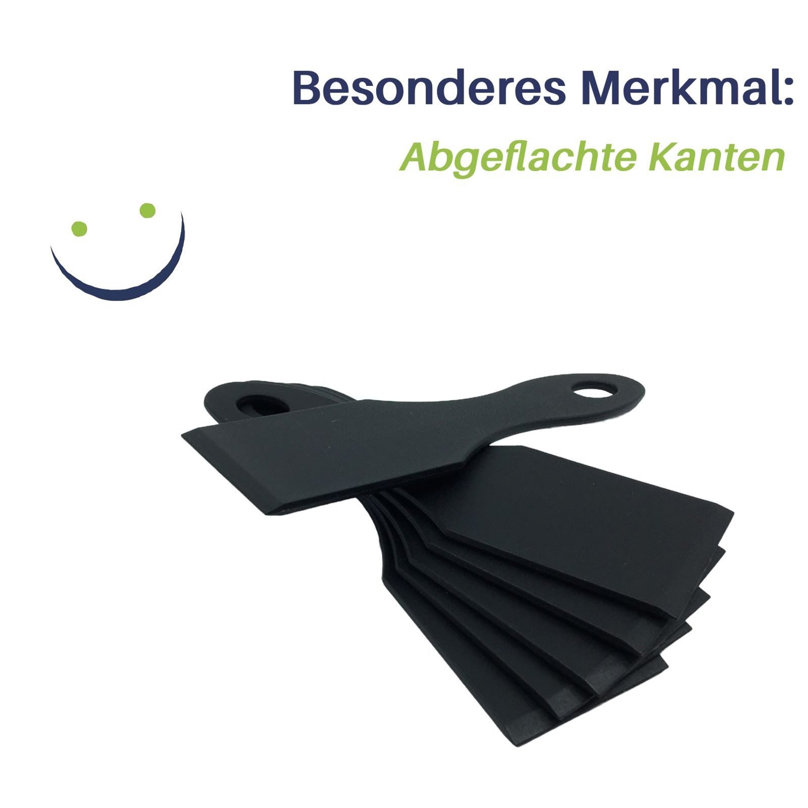 Gravidus Grillspachtel 6er-Set Racletteschieber Raclettespachtel aus Kunststoff