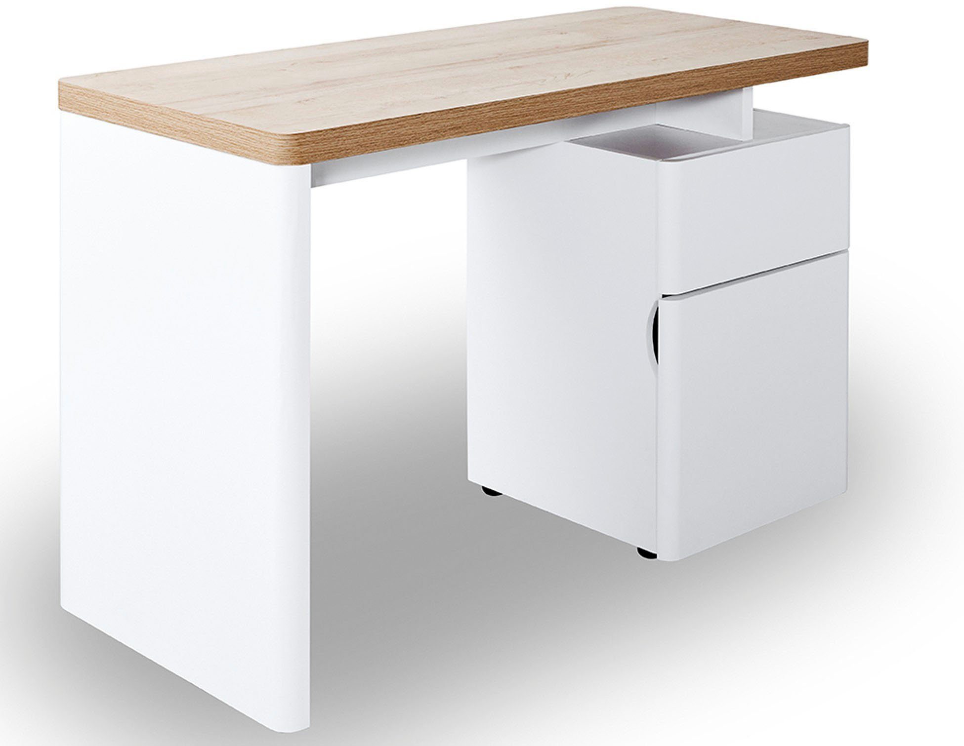 Jahnke Schreibtisch CU-LIBRE 120, platzsparender Arbeitsplatz