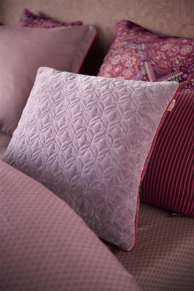 PiP Studio Dekokissen Quilty Dreams_Lila_UV_UV_45x45 1 Zierkissen 45 x 45 cm, Dekokissen Couch kissen Sofa Kissen