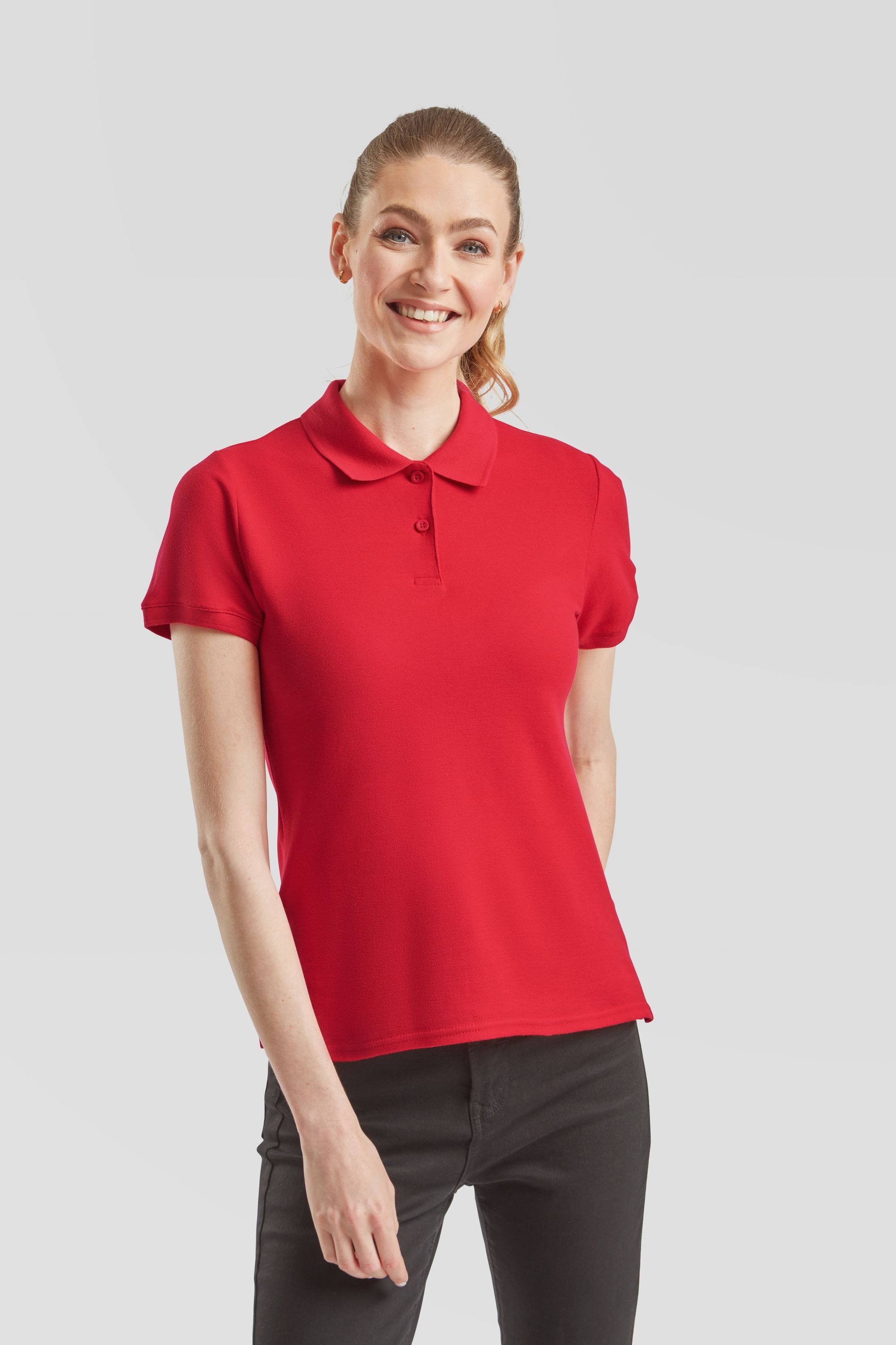 Fruit of the Loom Poloshirt Fruit of the Loom Premium Polo Lady-Fit