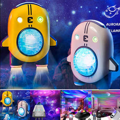 XERSEK LED Nachtlicht Smart Sternenhimmel Projektor,LED Sternenlicht Nachtlicht Kinder, Lautsprecher & Musikspieler LED Musik Projektionslicht, Farbwechselnder Musikplayer mit Bluetooth