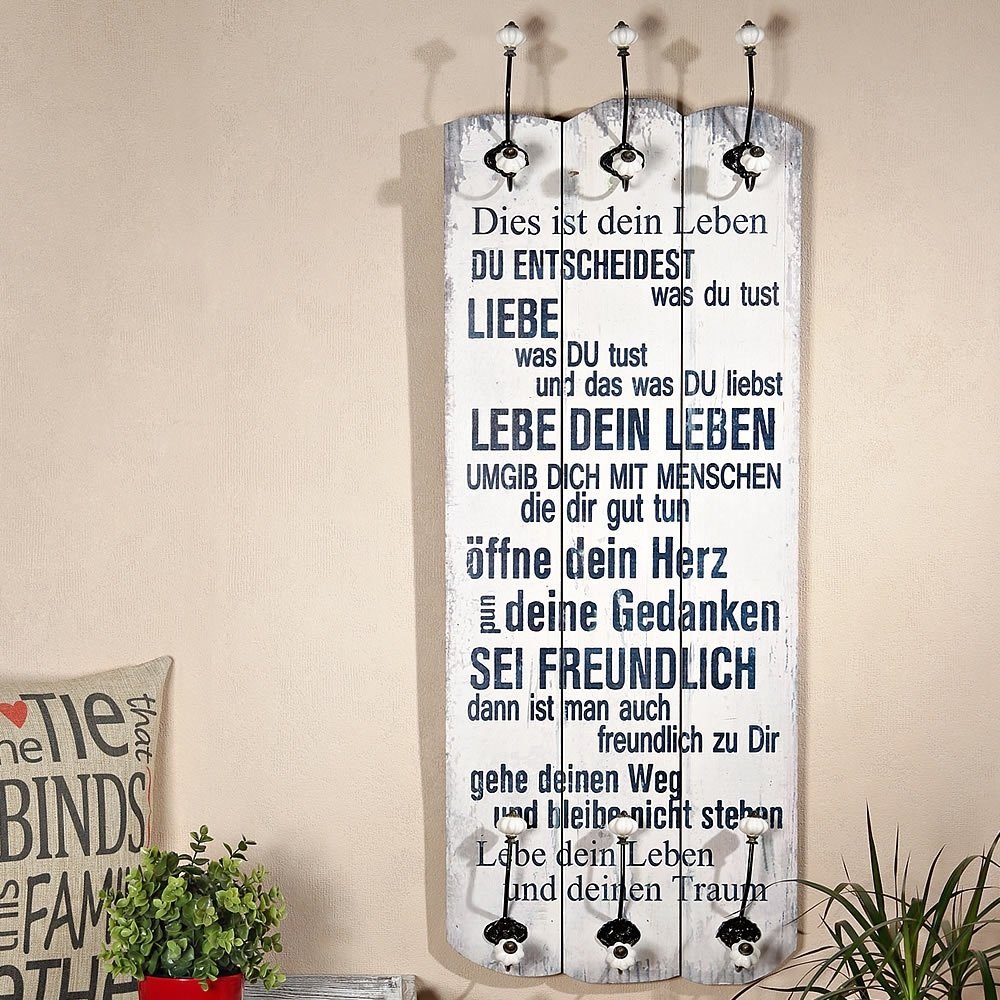 Feel2Home Wandgarderobe Wandgarderobe Garderobenpaneel Garderobe Flurgarder günstig online kaufen
