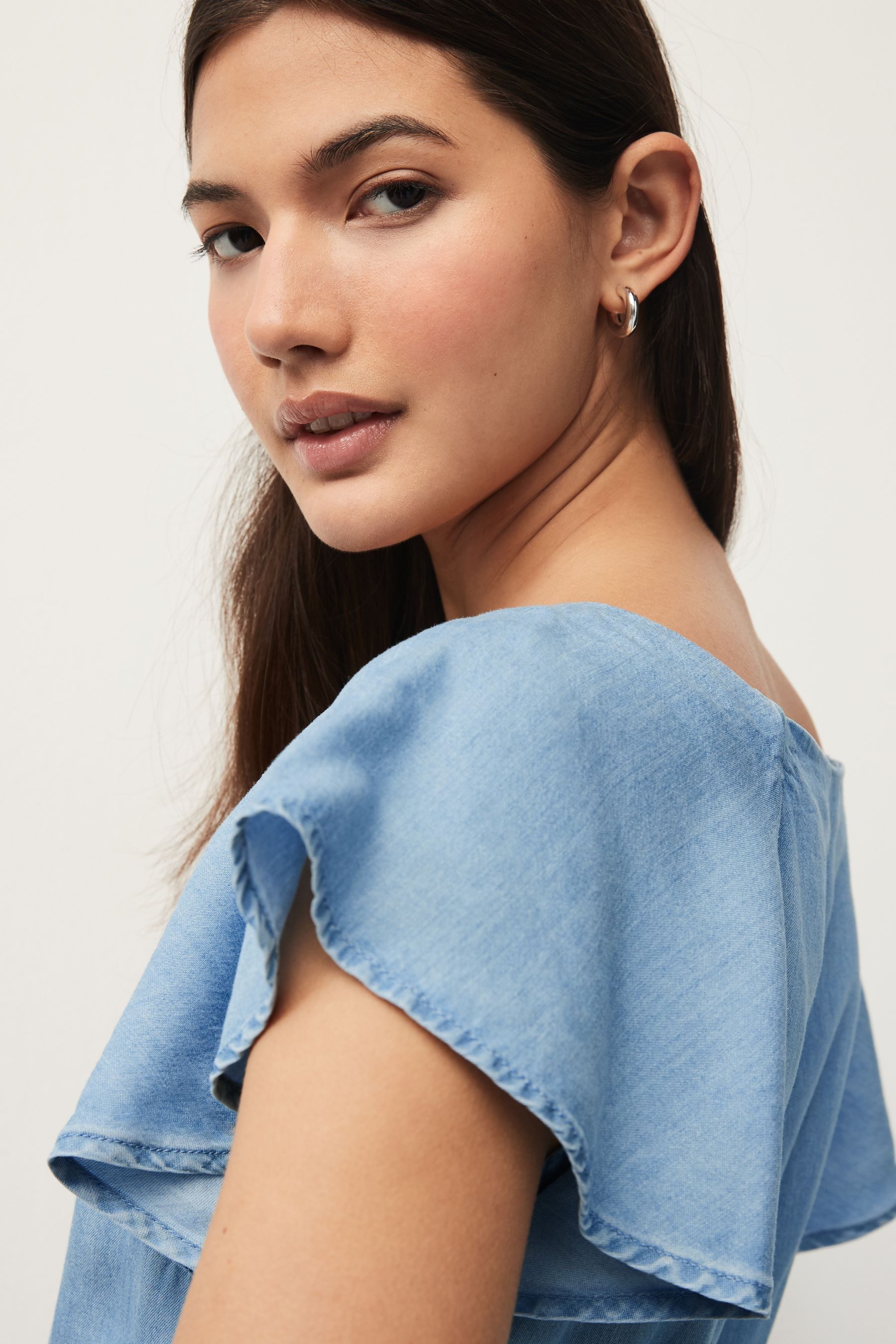 Next Minikleid Lyocell Denim-Minikleid (1-tlg)