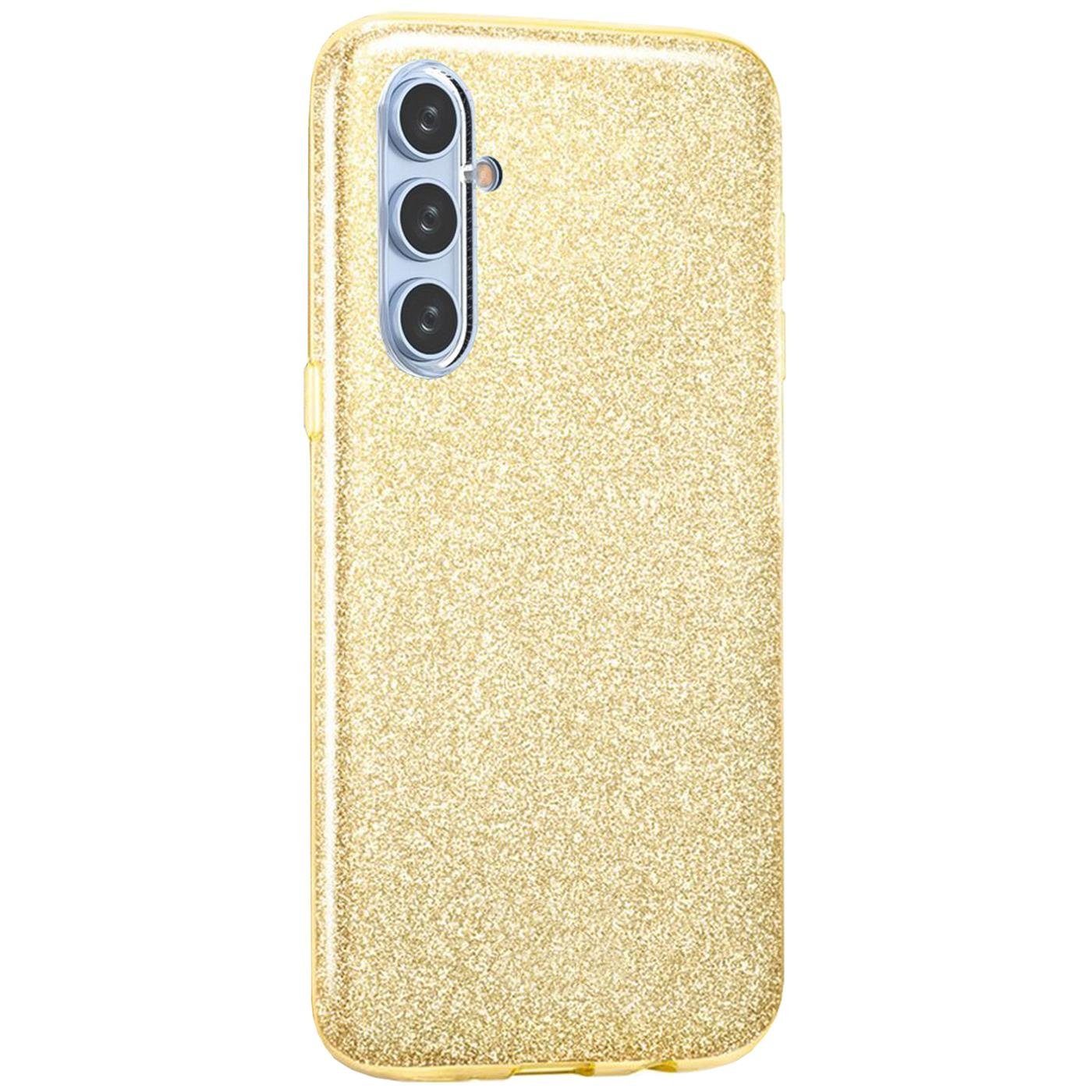 CoolGadget Handyhülle Glitzer Glamour Hülle für Samsung Galaxy A34 5G 6,5 Zoll, Slim Case mit Glossy Effect Schutzhülle für Samsung A34 5G Hülle