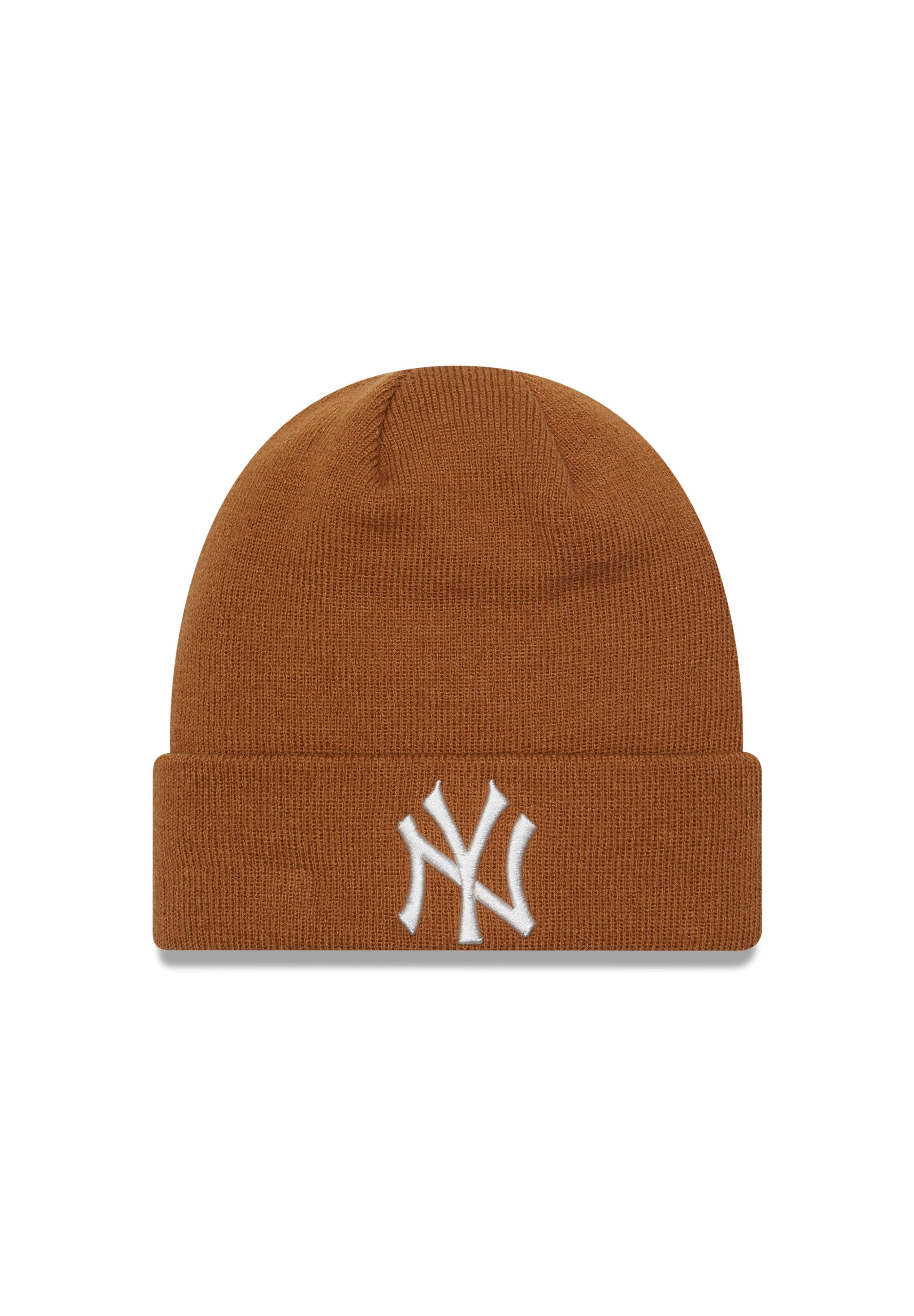 New Era Beanie New York Yankees MLB League Essential Brown Cuff Knit Beanie New Era (1-St)