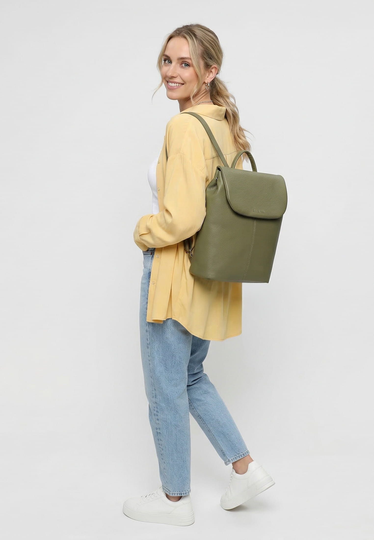 EMILY & NOAH Cityrucksack E&N Tours RUE 09, Logo Prägung