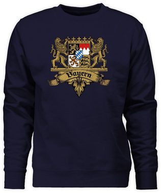 Shirtracer Sweatshirt Bayern Wappen Bayernland Freistaat Bayern (1-tlg) Mode für Oktoberfest Herren