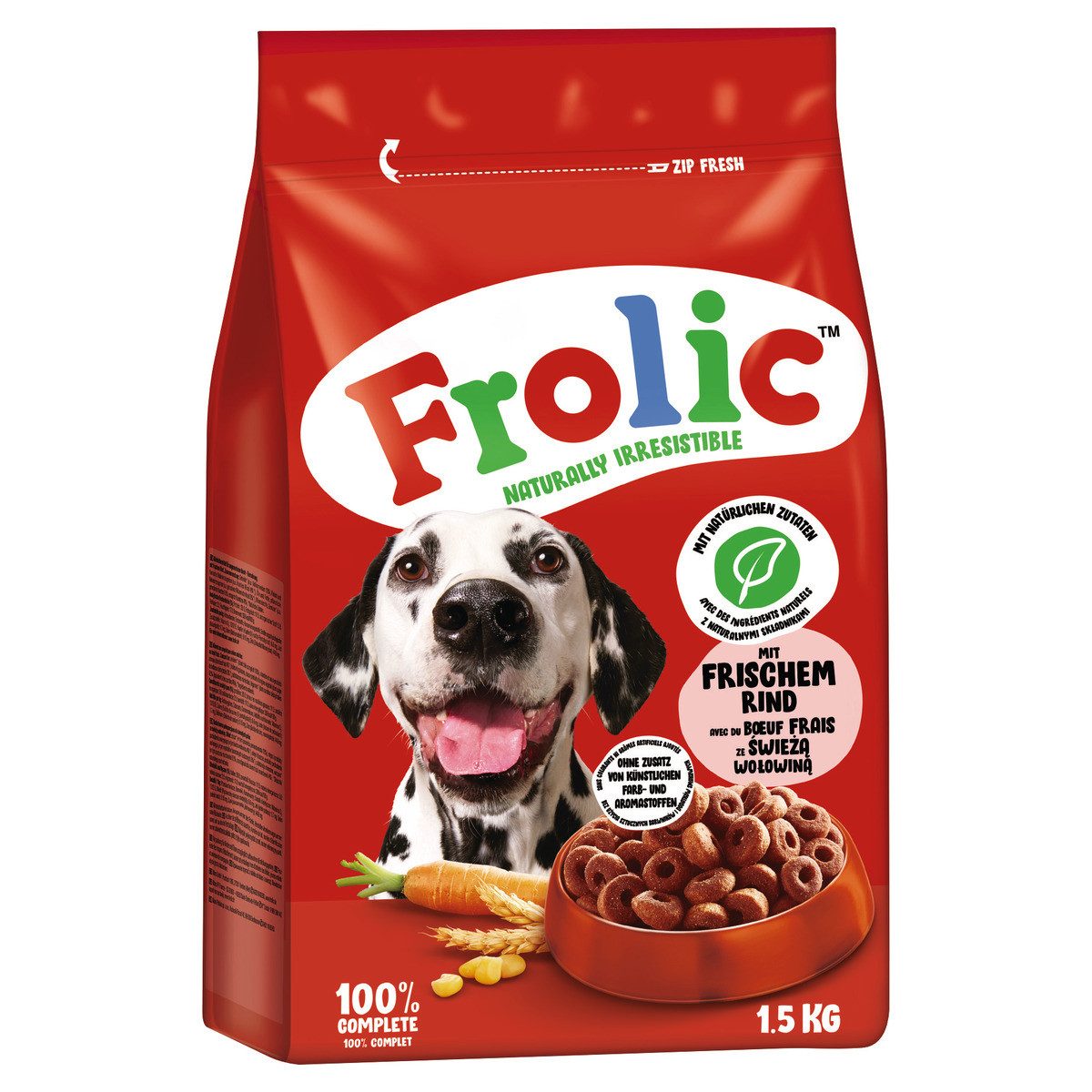 Frolic Rind 1,5 kg, Trockenfutter für: Hund