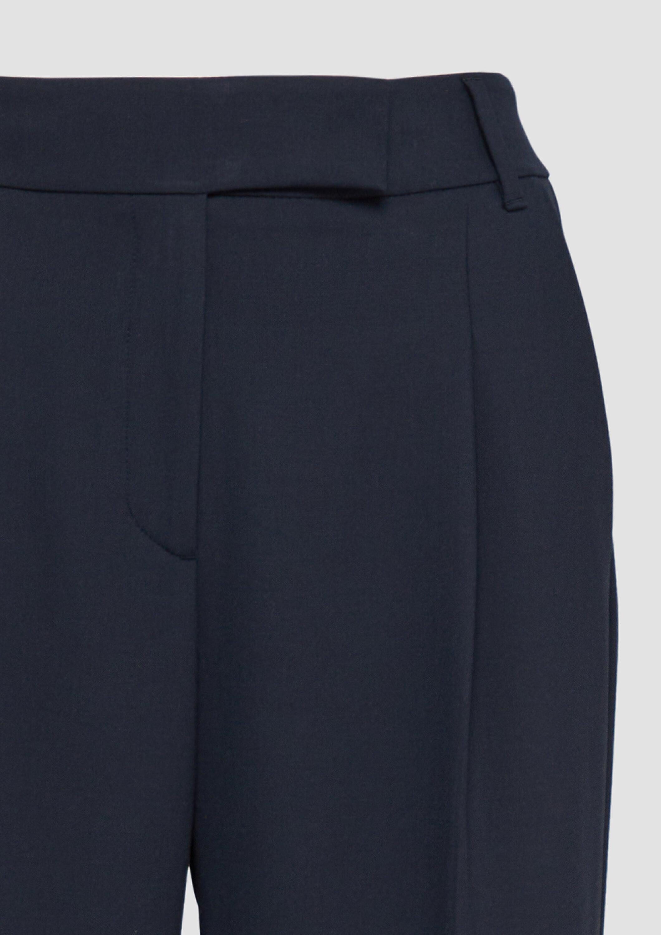 s.Oliver Chinos Hose Hose aus Viskosemix mit Bundfalten
