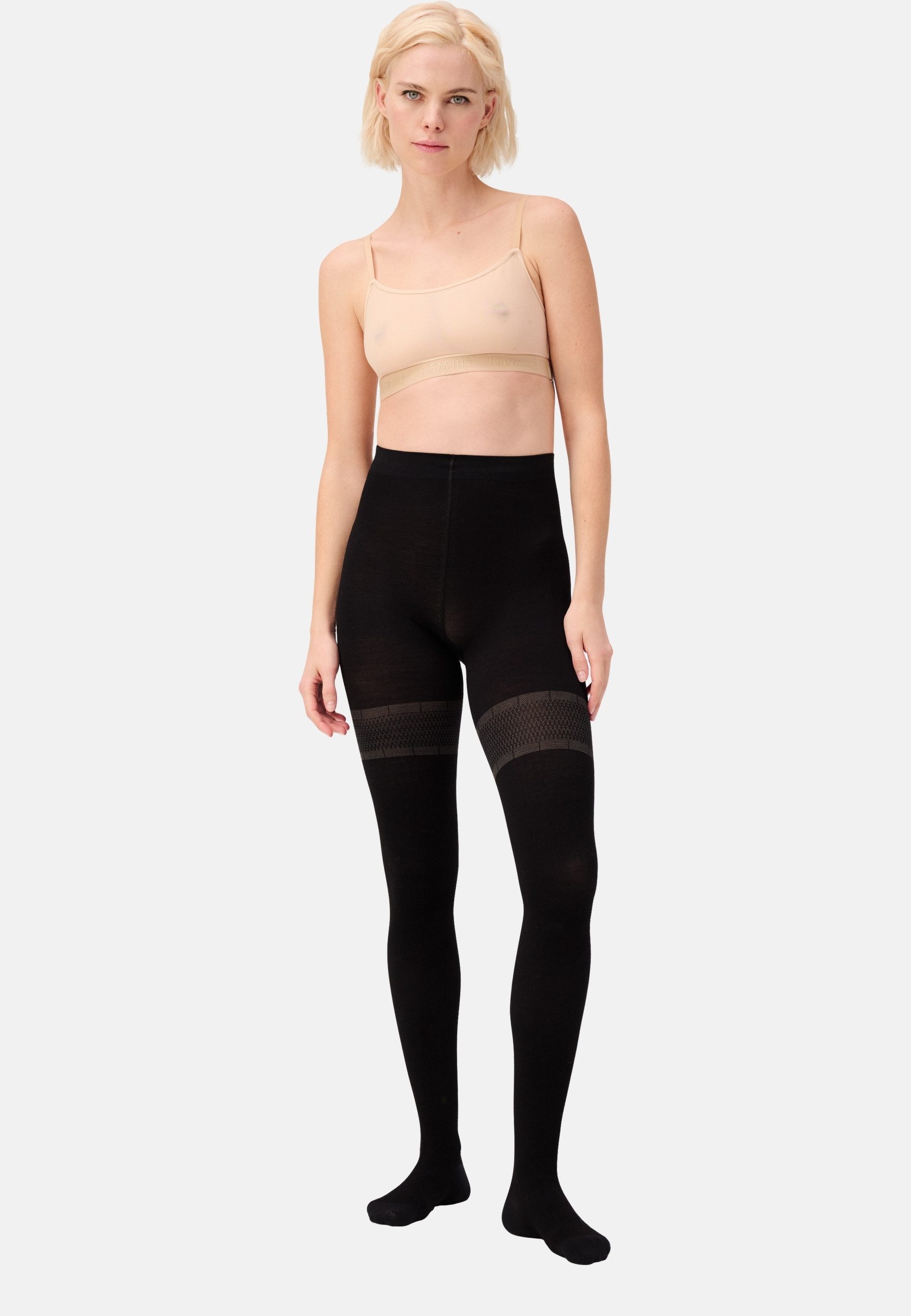 ITEM m6 Feinstrumpfhose Merinowolle, Bio-Baumwolle, Push-up, Shaping, Hightech-Kompression