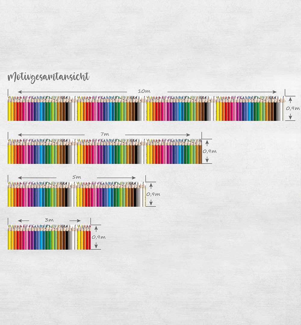 MyMaxxi Sichtschutzelement Balkonbanner Buntstifte Balkon Sichtschutz Garten, (Buntstifte)