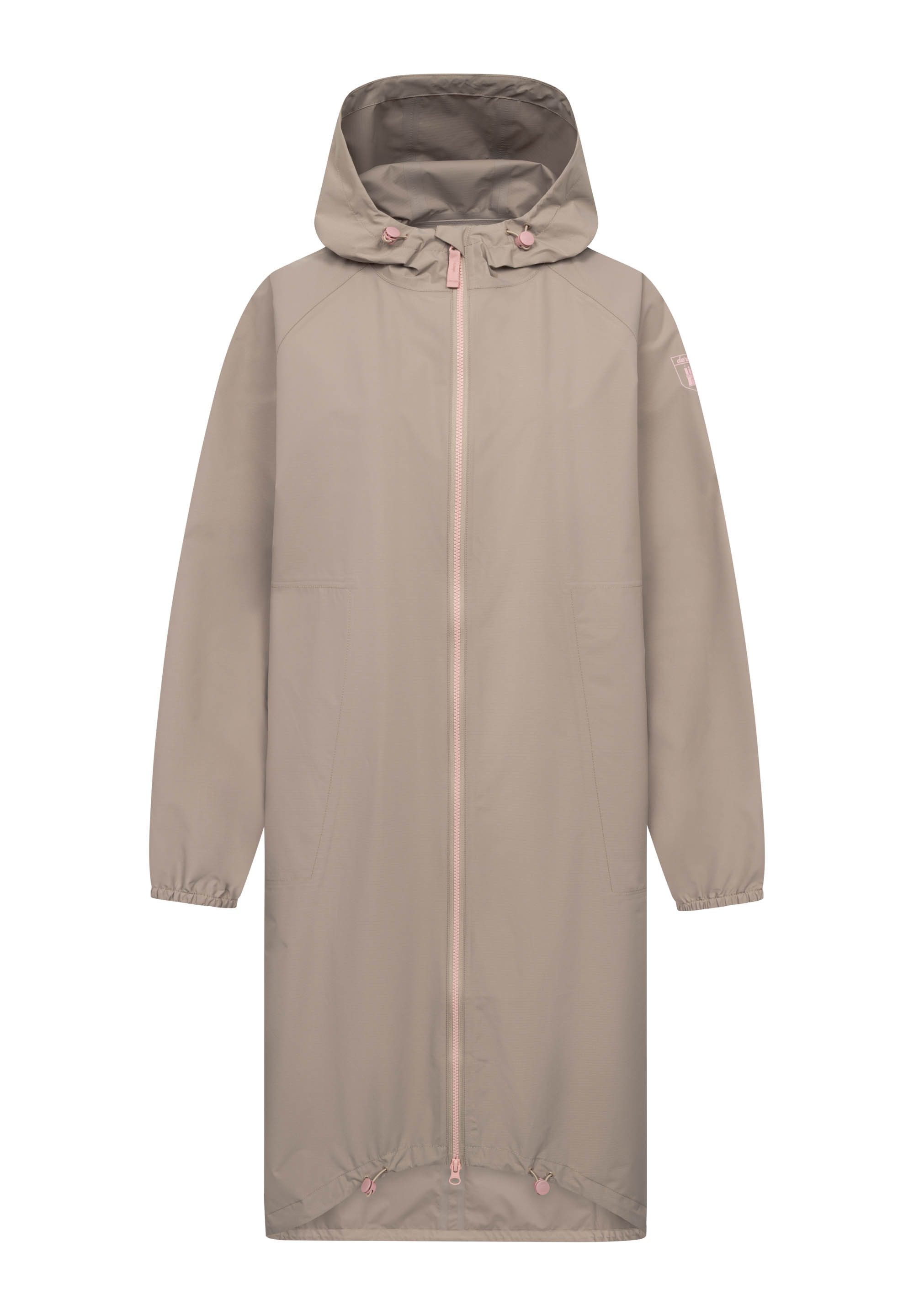 Derbe Regenmantel Kapby 2-Wege-Reißverschluss, wasserabweisend, winddicht, Kapuze