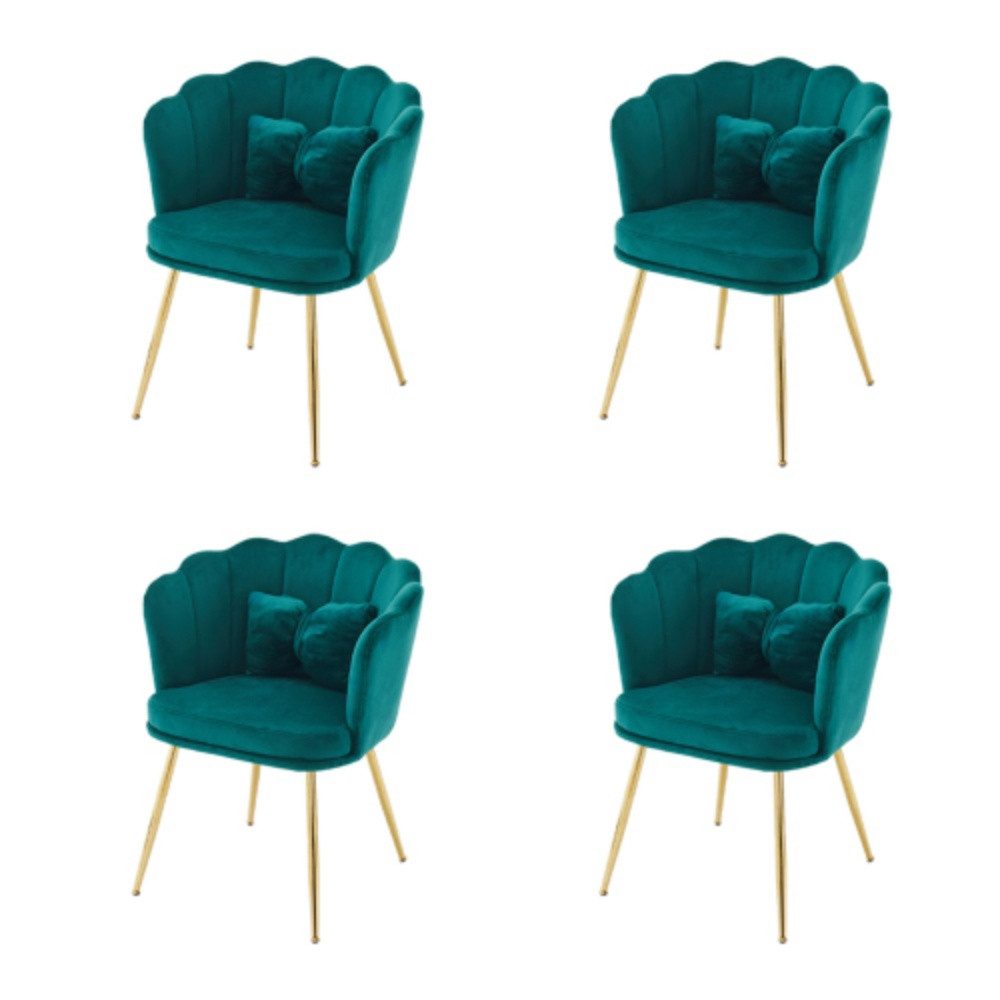 OKWISH 4-Fußstuhl Polsterstuhl Küchenstuhl Lounge Stuhl, günstig online kaufen