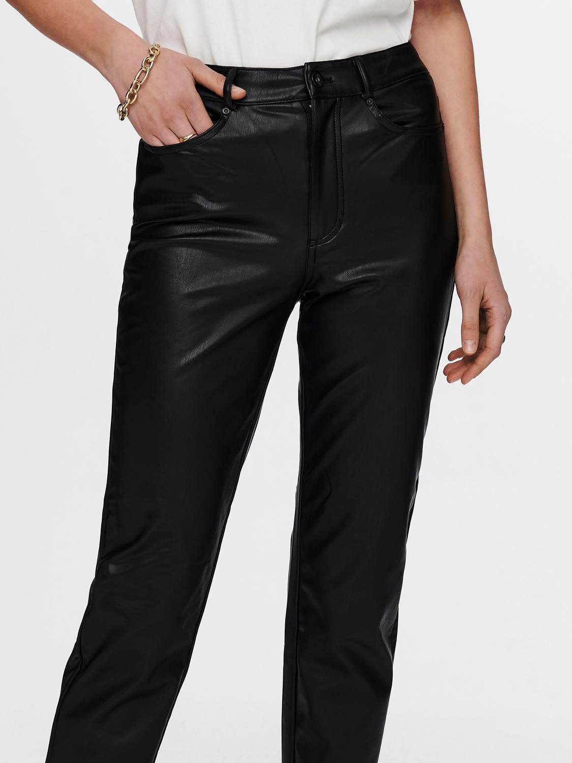 ONLY Lederimitathose ONLEMILY HW ST ANK günstig online kaufen