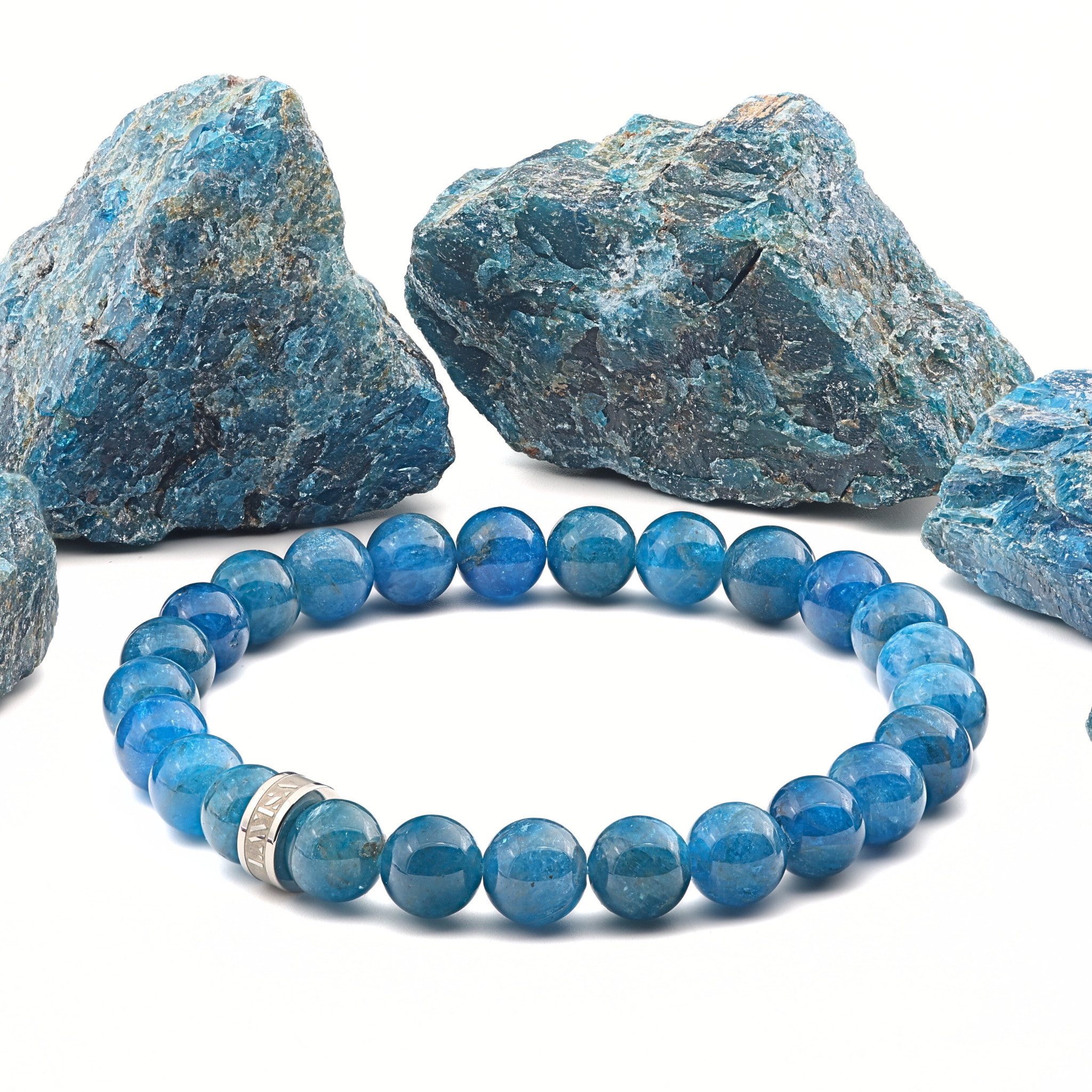 LAVISA Armband Armband 6mm Echte Edelstein Perlen, Kristalle, Heilsteine, O günstig online kaufen