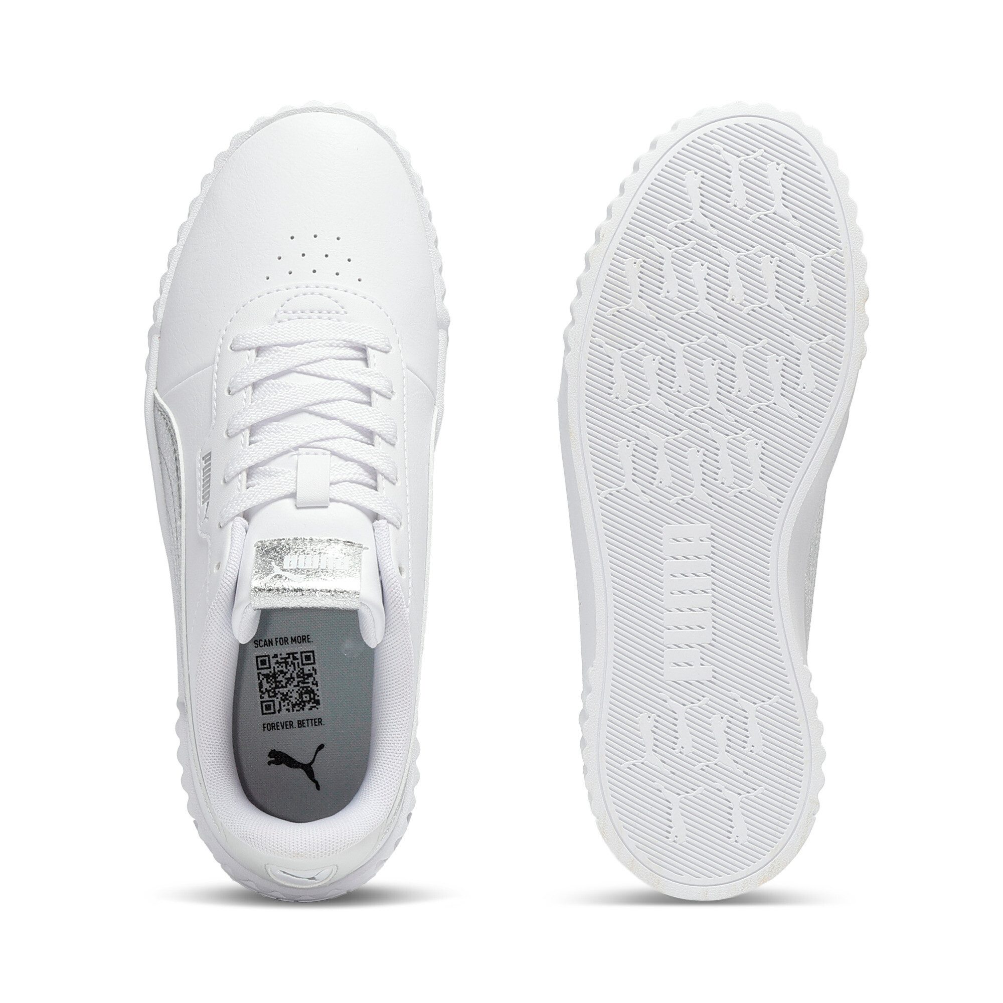 PUMA CARINA 3.0 METALLIC WHISPER Sneaker für vielseitige Aktivitäten, mit leicht profilierter Gummi-Laufsohle