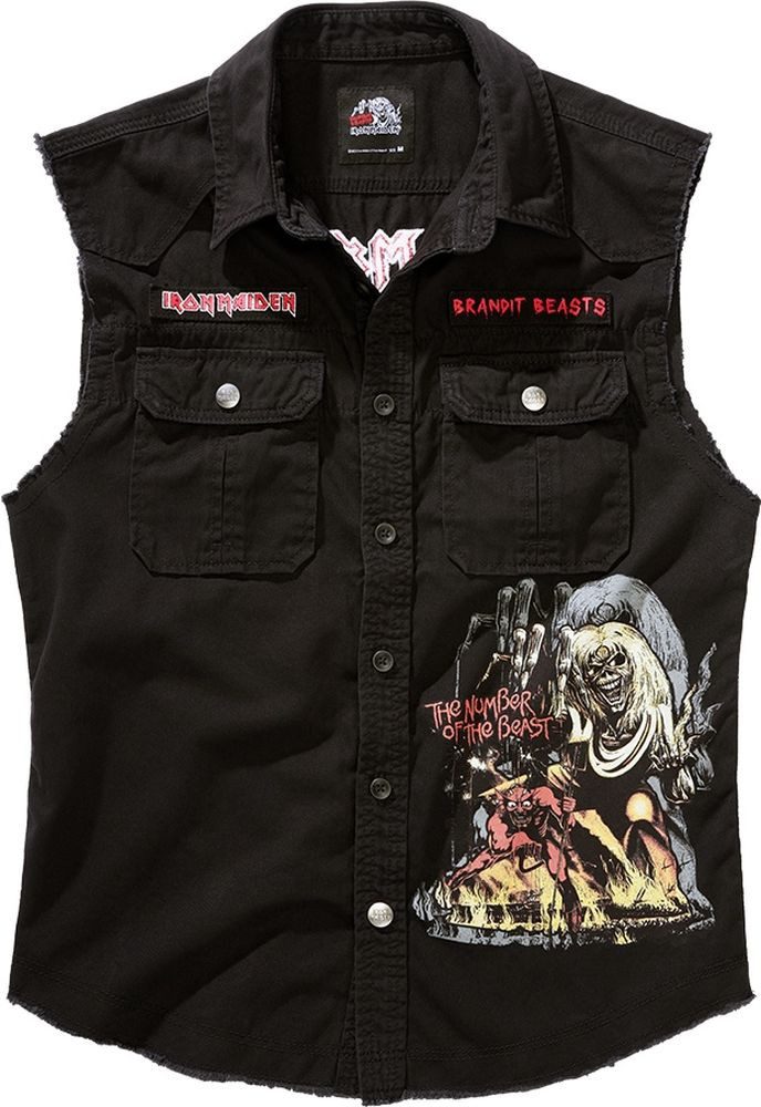 Brandit T-Shirt Iron Maiden Vintage Shirt Sleeveless Notb