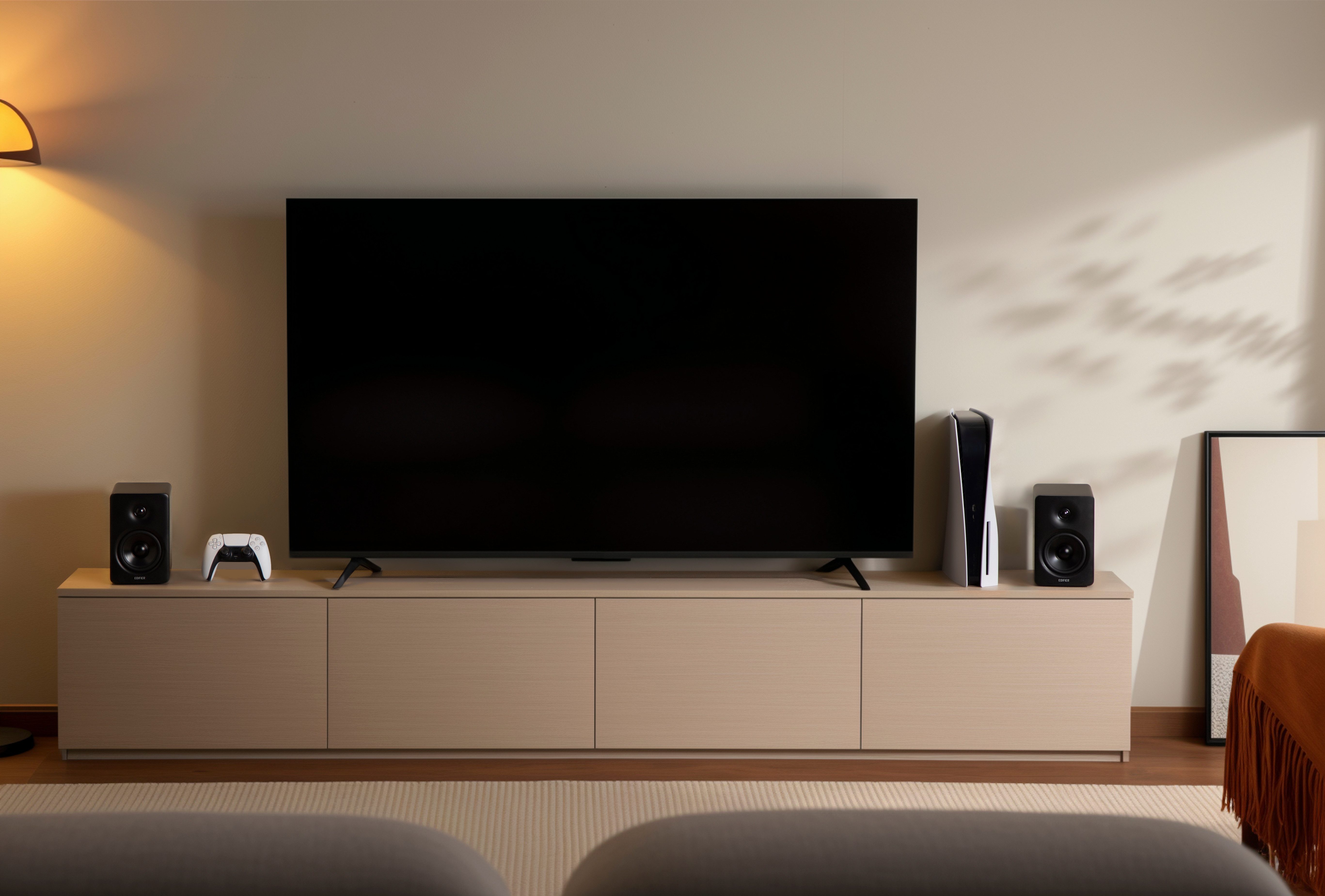 Edifier® M90 PC-Lautsprecher 2.0 (LDAC, Bluetooth 6.0, 100 W, Bluetooth, Hi-Res Audio, LDAC, HDMI eARC, USB-C, AUX-IN)