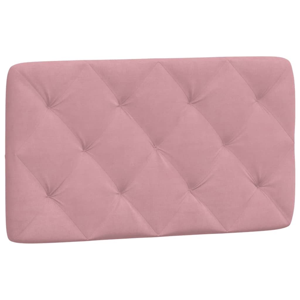 vidaXL Bett Kopfteil-Kissen Rosa 80 cm Samt (1-tlg)