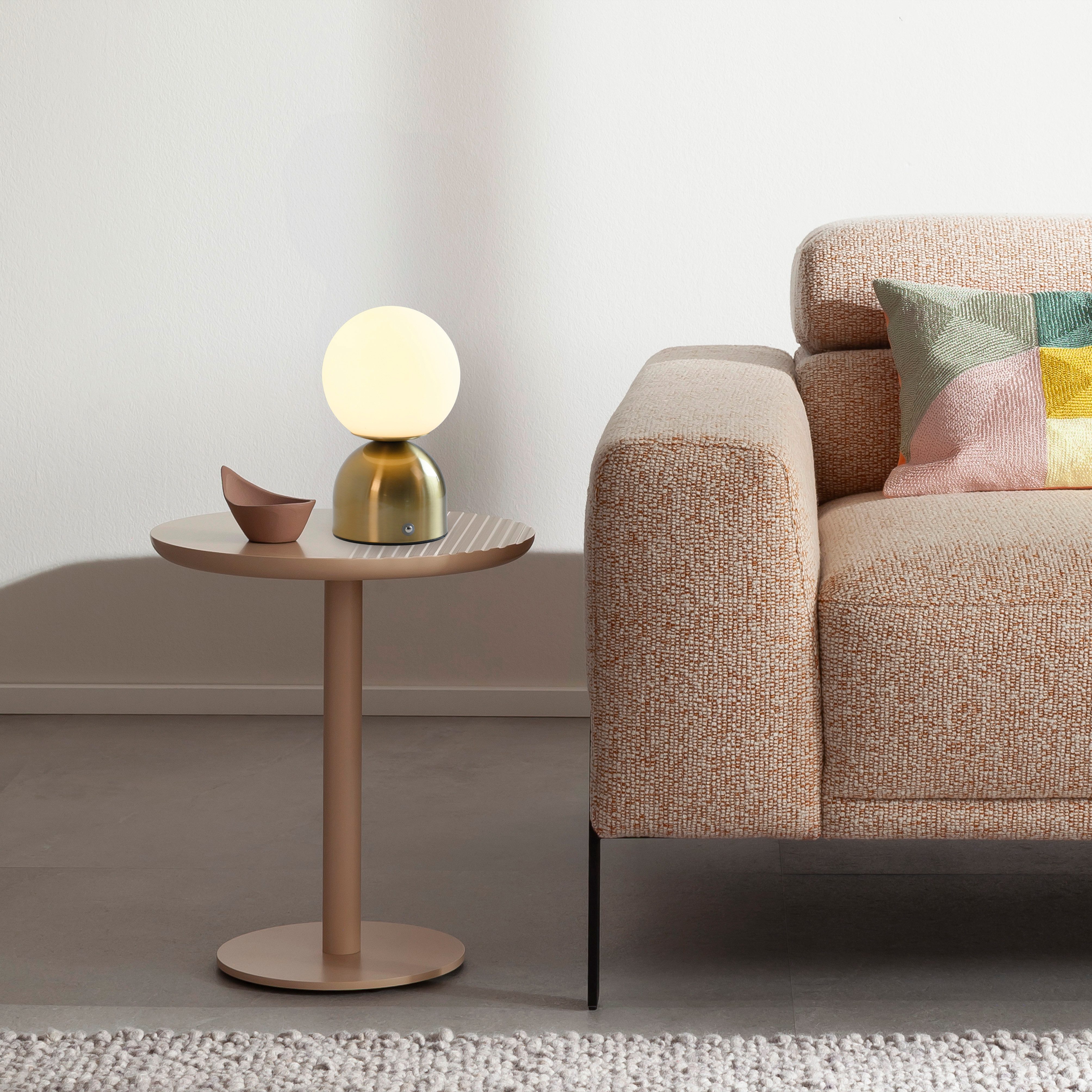 SCHÖNER WOHNEN-Kollektion LED Tischleuchte RUDI, Farbsteuerung, LED fest integriert, warmweiß - kaltweiß, SCHÖNER WOHNEN Kollektion, CCT 3000-6000K, Touchdimmer, Memoryfunktion