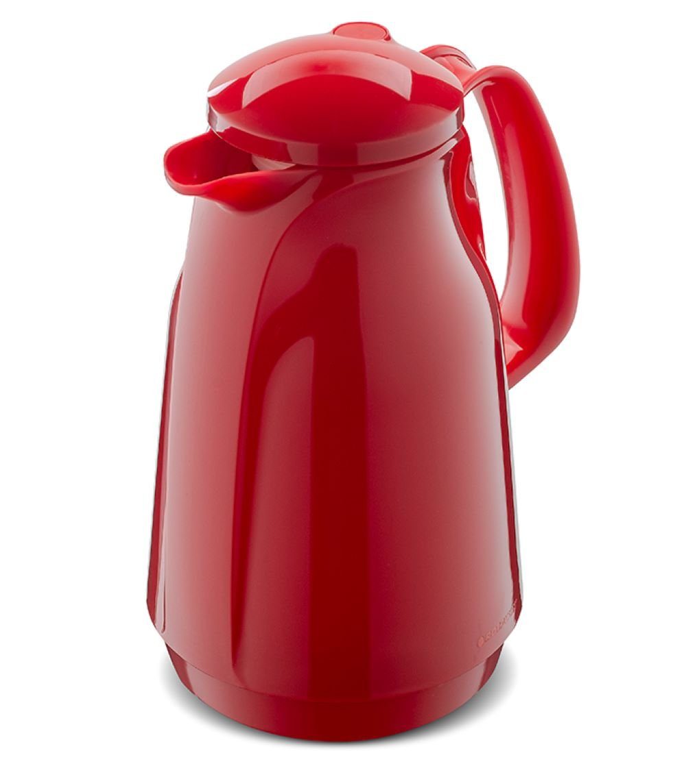 ROTPUNKT Isolierkanne 1,5 Liter Glaseinsatz I hochwertig I langlebig I 24 Std heiß, 1.5 l, (Kaffeekanne I Teekanne), Glaskolben aus doppelwandigem Rosalin-Glas